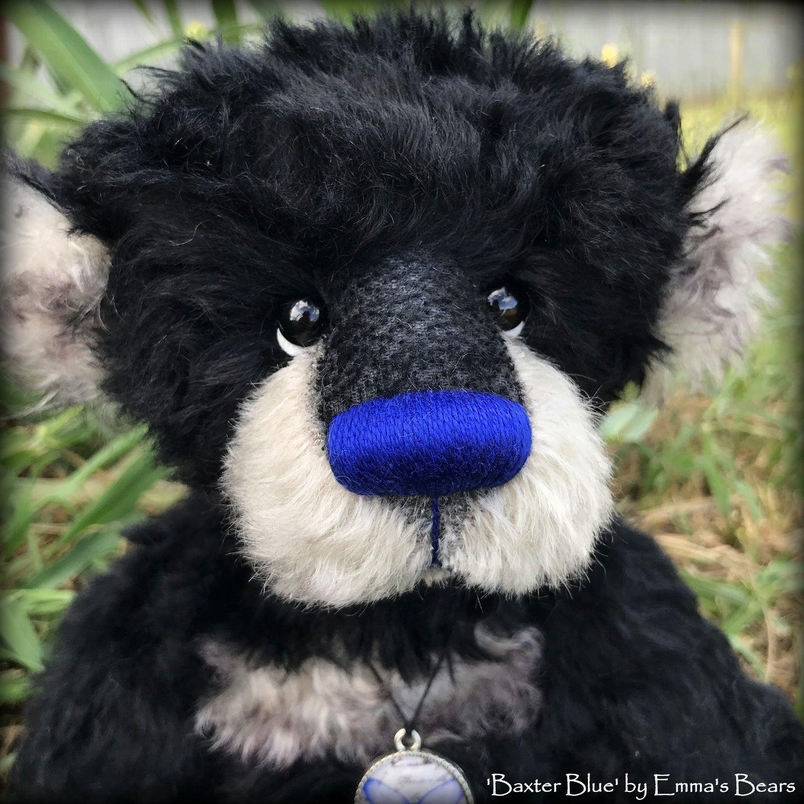 Baxter Blue - 15in MOHAIR Artist Bear by Emmas Bears - OOAK