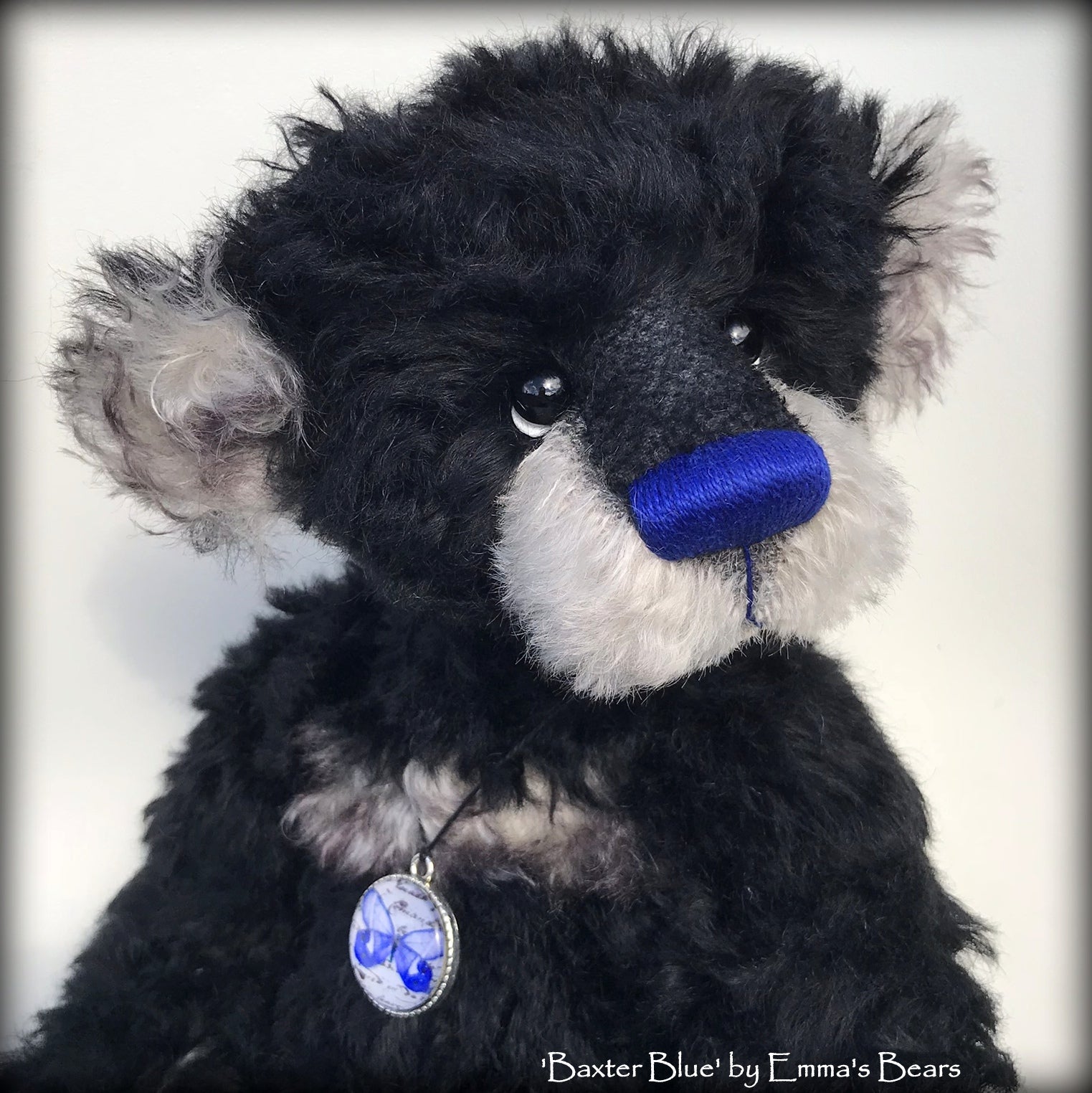 Baxter Blue - 15in MOHAIR Artist Bear by Emmas Bears - OOAK