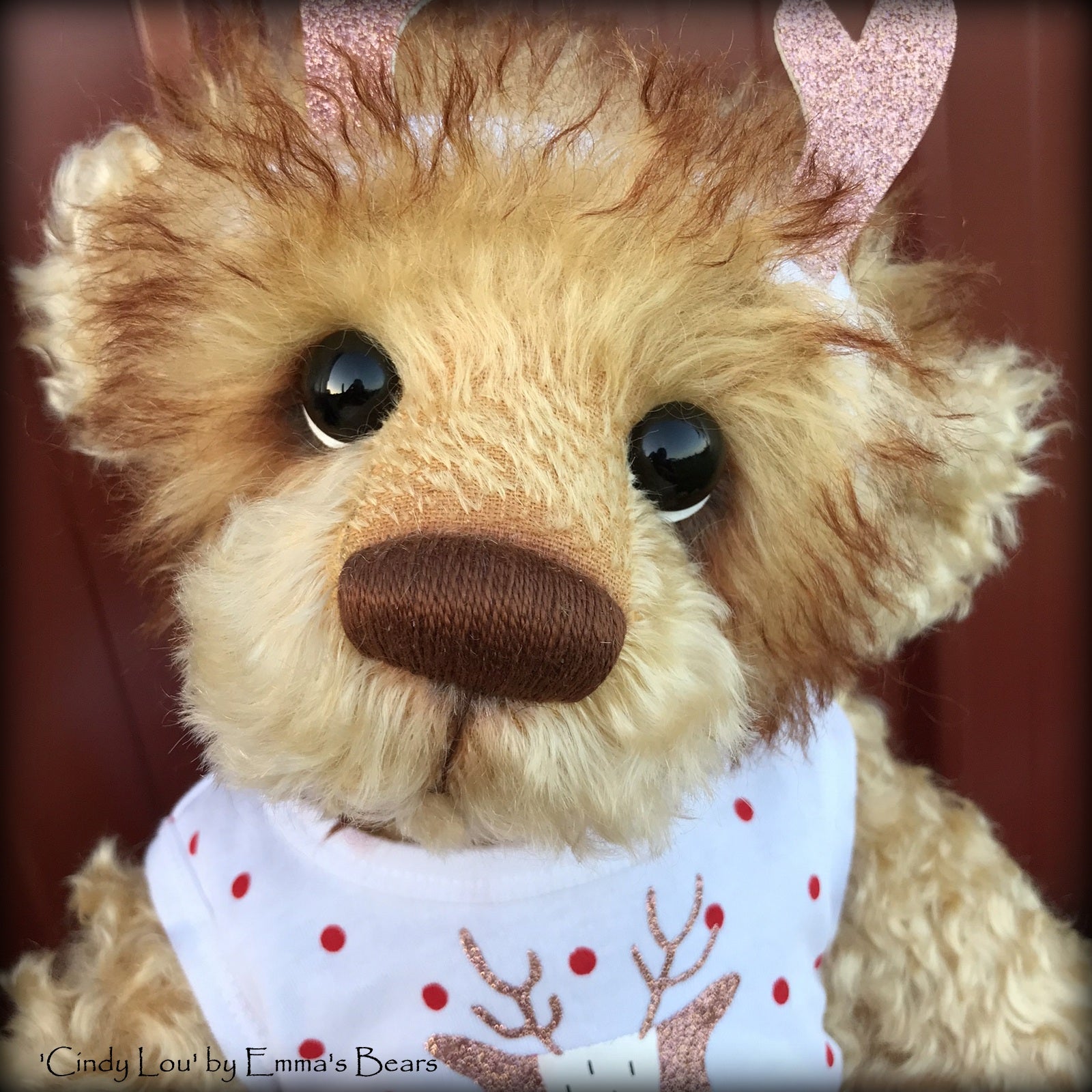 Cindy Lou - 21" Christmas 2018 Toddler Artist Bear by Emma's Bears - OOAK