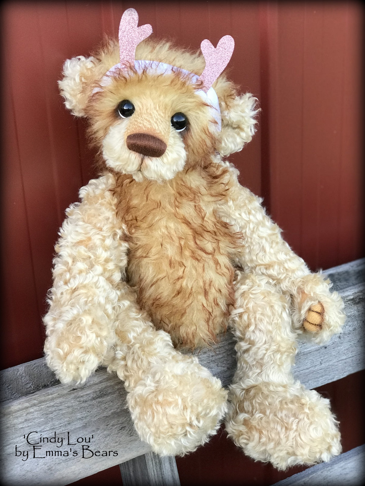 Cindy Lou - 21" Christmas 2018 Toddler Artist Bear by Emma's Bears - OOAK