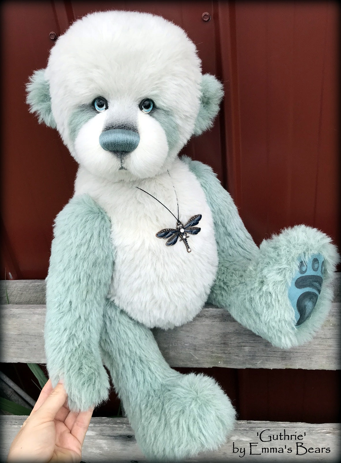 Guthrie - 23in hand dyed ALPACA Artist Bear by Emmas Bears - OOAK