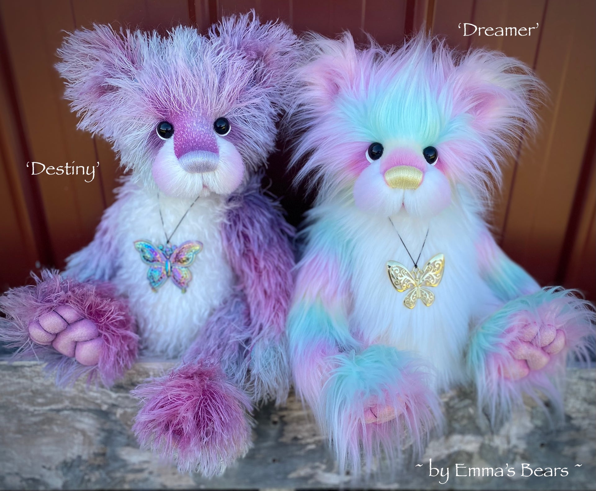 Destiny - 18" Hand-dyed Mohair Artist Bear by Emmas Bears - OOAK