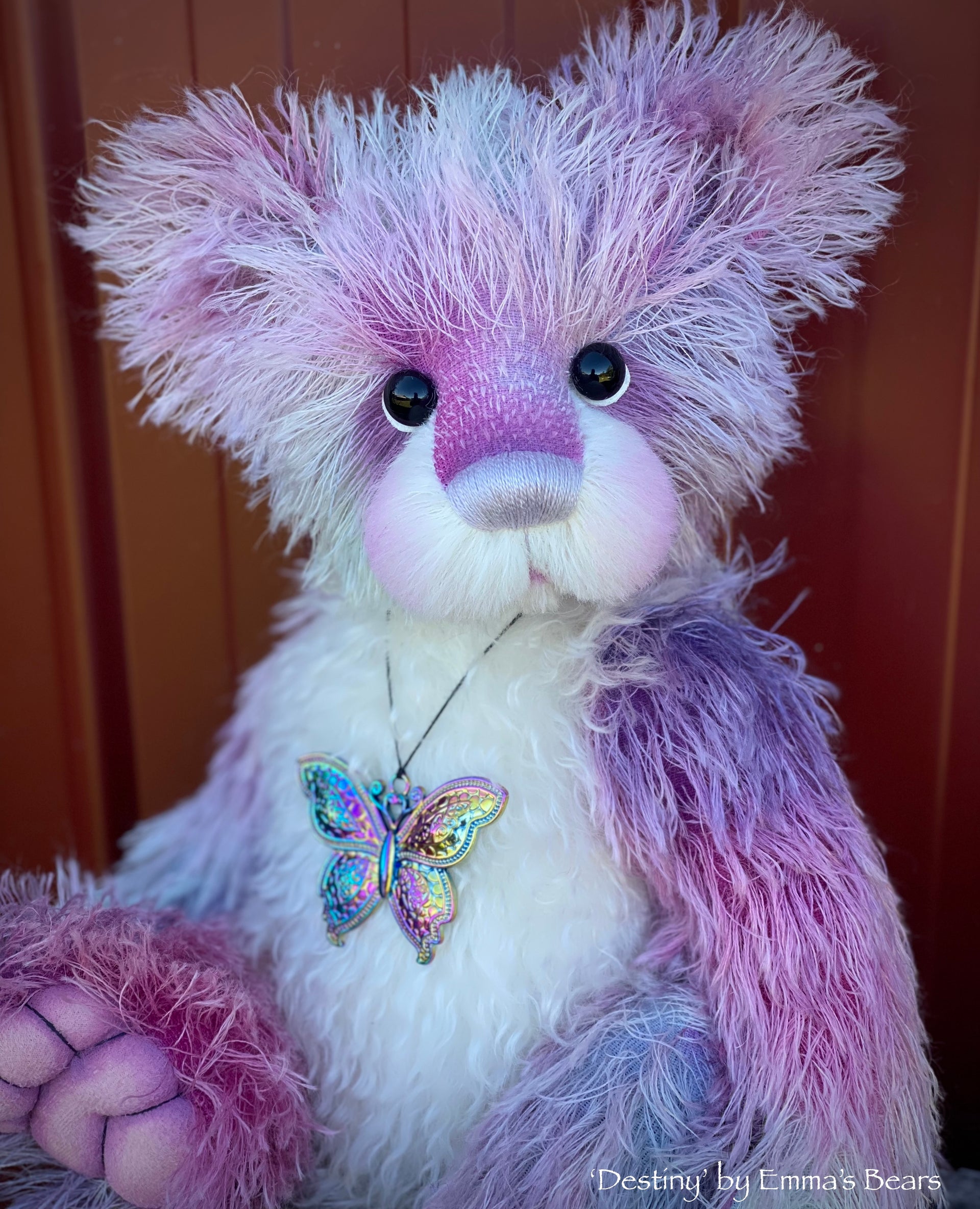 Destiny - 18" Hand-dyed Mohair Artist Bear by Emmas Bears - OOAK