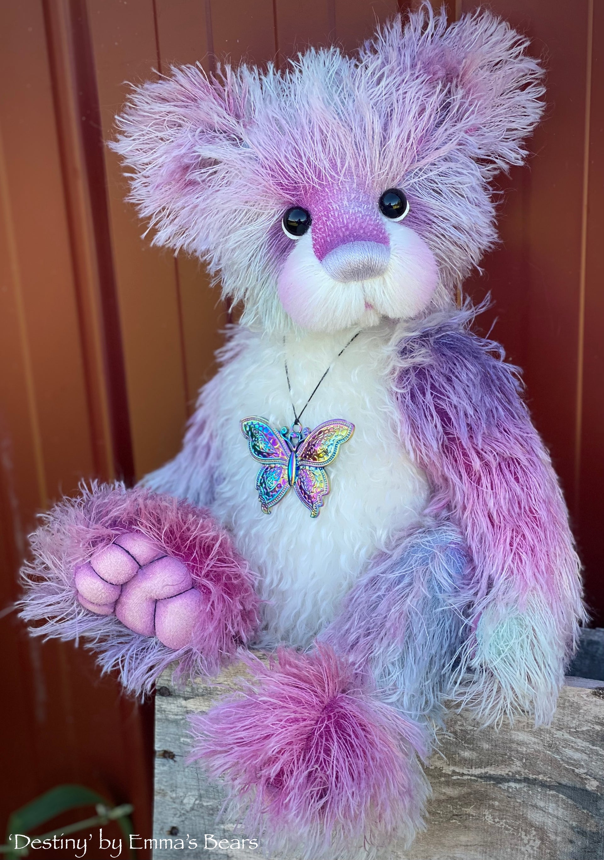 Destiny - 18" Hand-dyed Mohair Artist Bear by Emmas Bears - OOAK