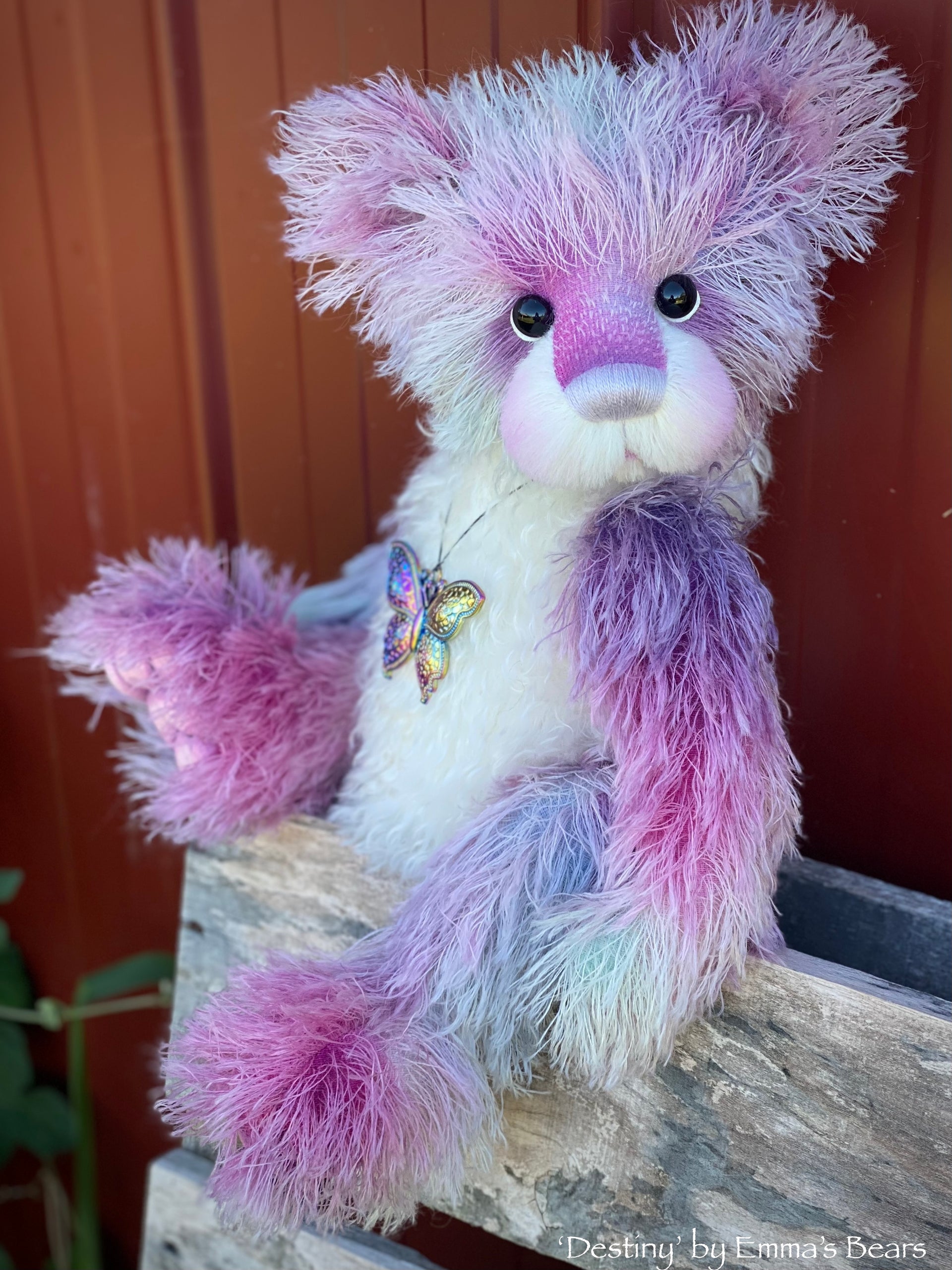 Destiny - 18" Hand-dyed Mohair Artist Bear by Emmas Bears - OOAK