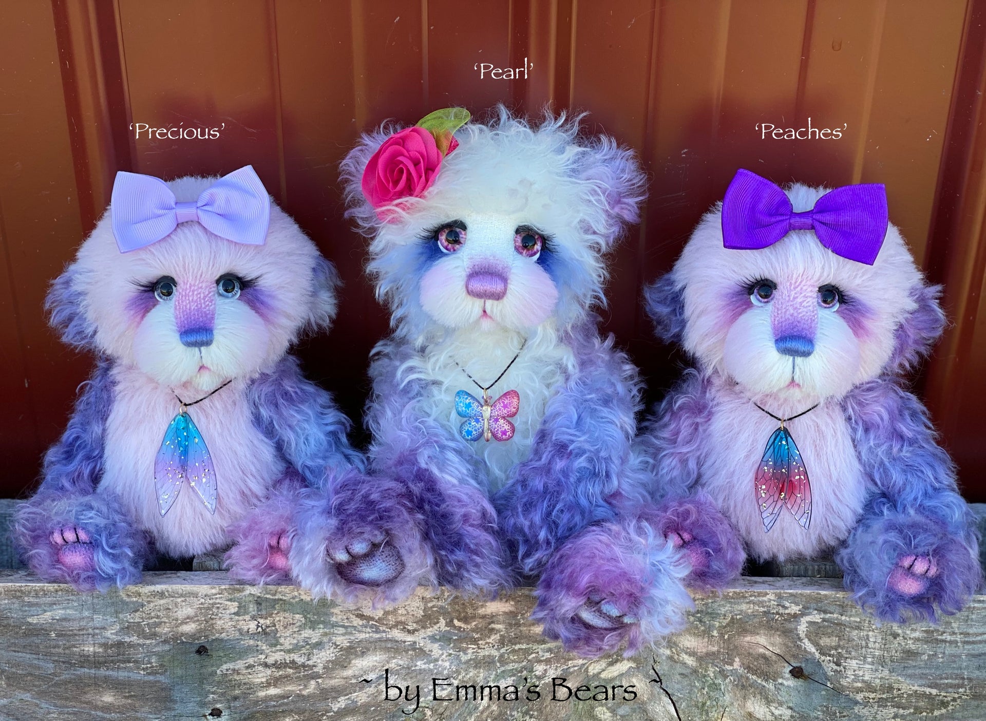 Precious- 9" alpaca and curly kid mohair artist bear by Emma's Bears  - OOAK