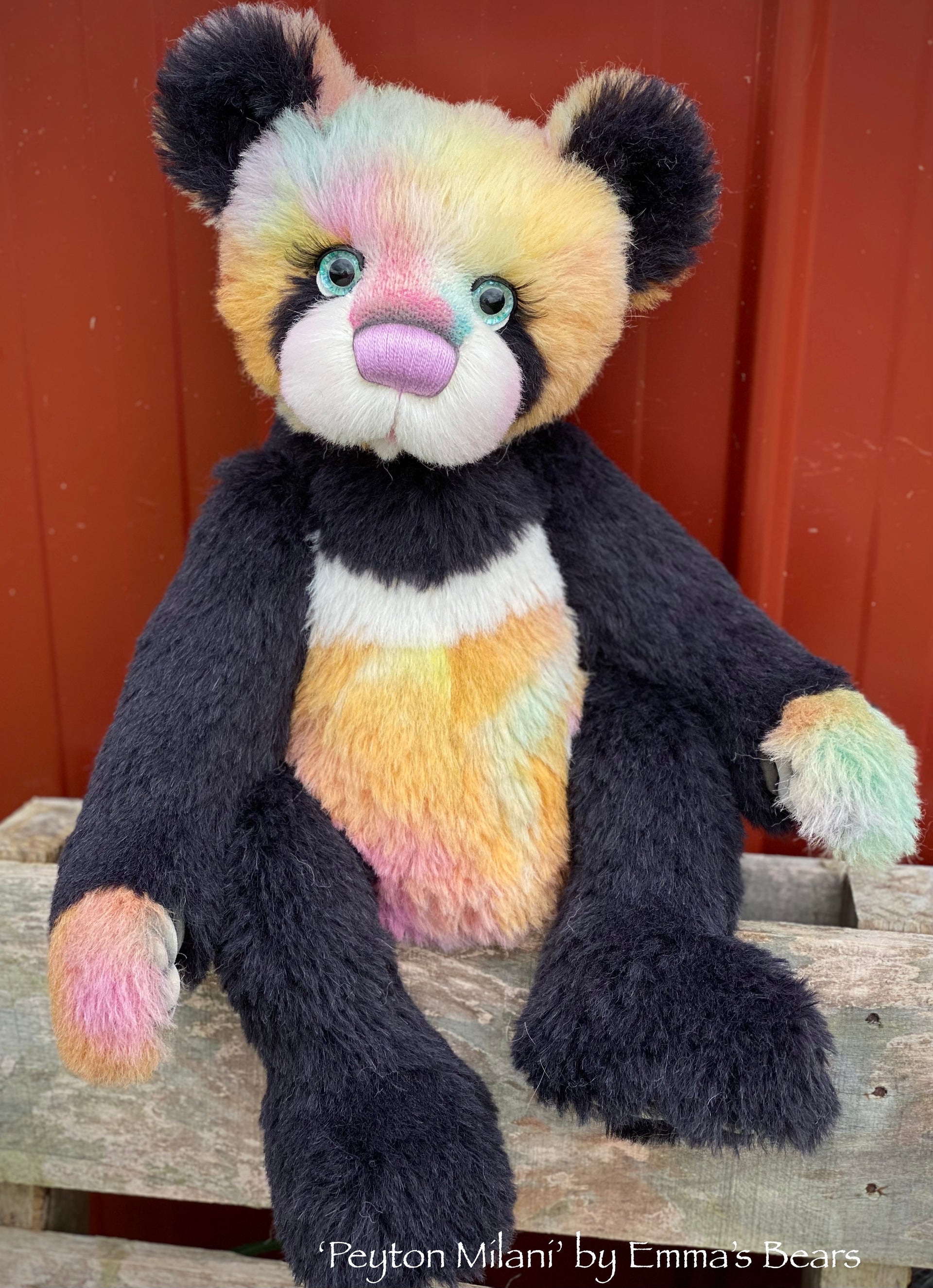 Peyton Milani - 21" Alpaca Toddler Artist Bear by Emma's Bears - OOAK