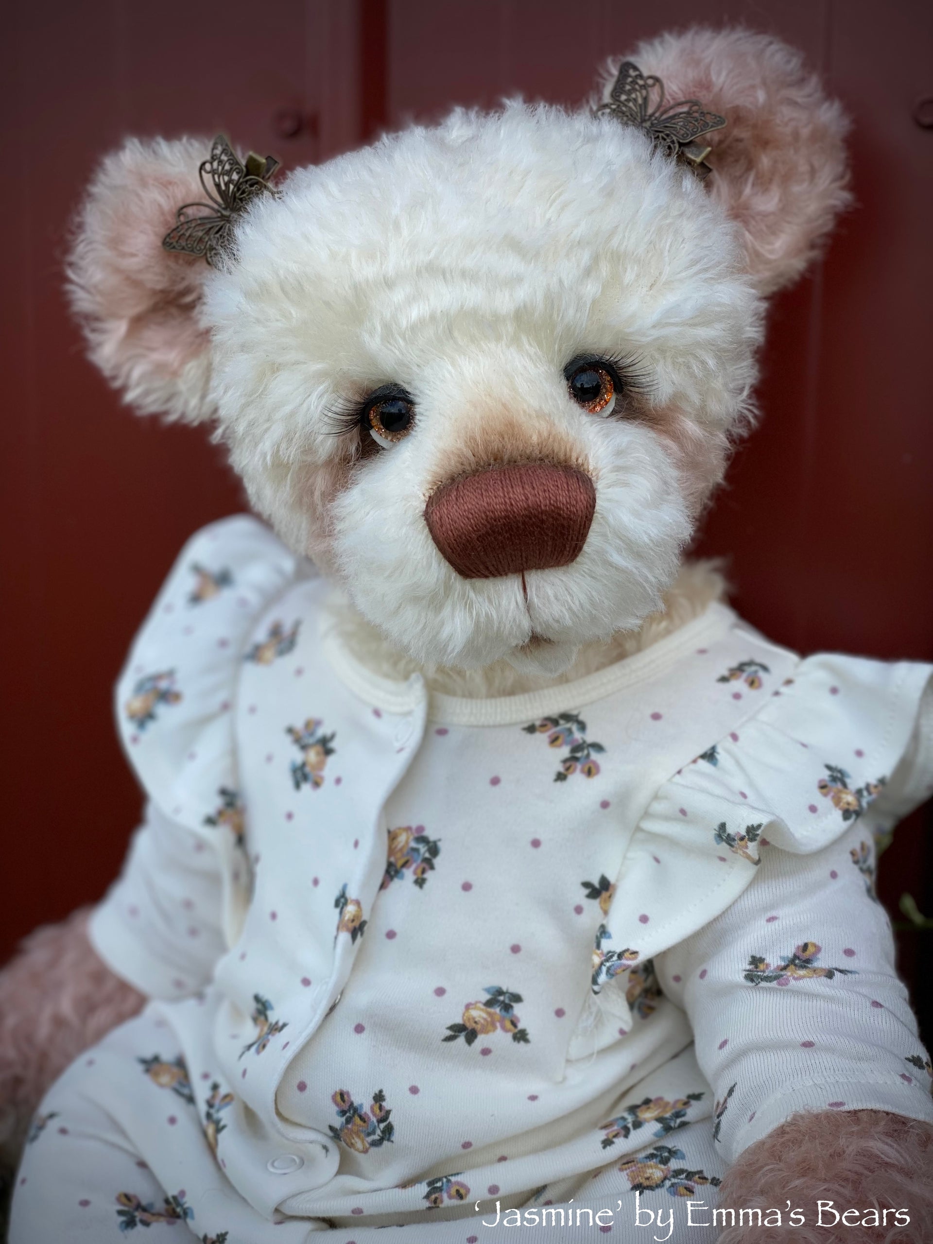 Jasmine - 21" Hand Dyed Mohair Toddler Artist Bear by Emma's Bears - OOAK