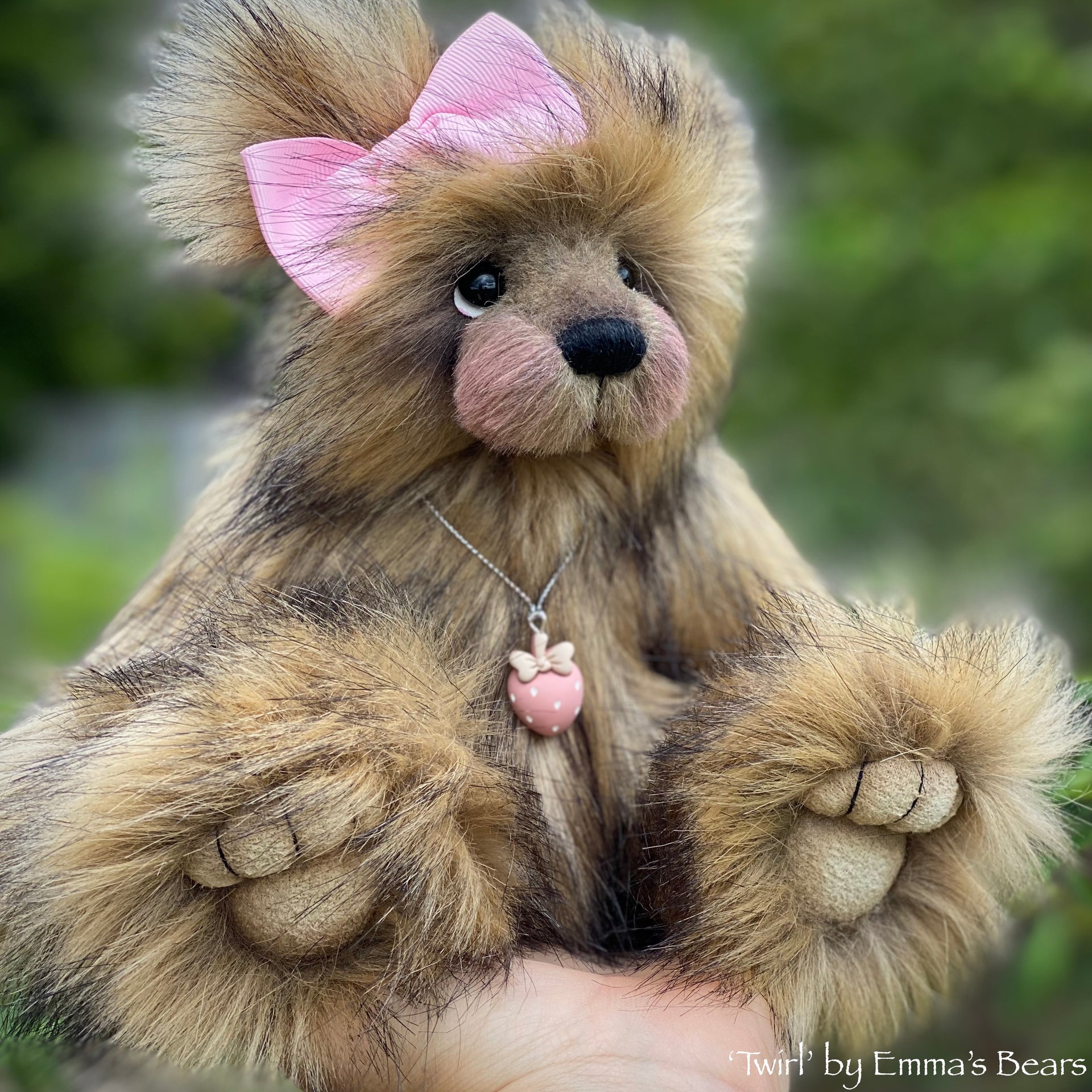 Twirl - 11" Faux Fur Artist Bear by Emmas Bears - OOAK