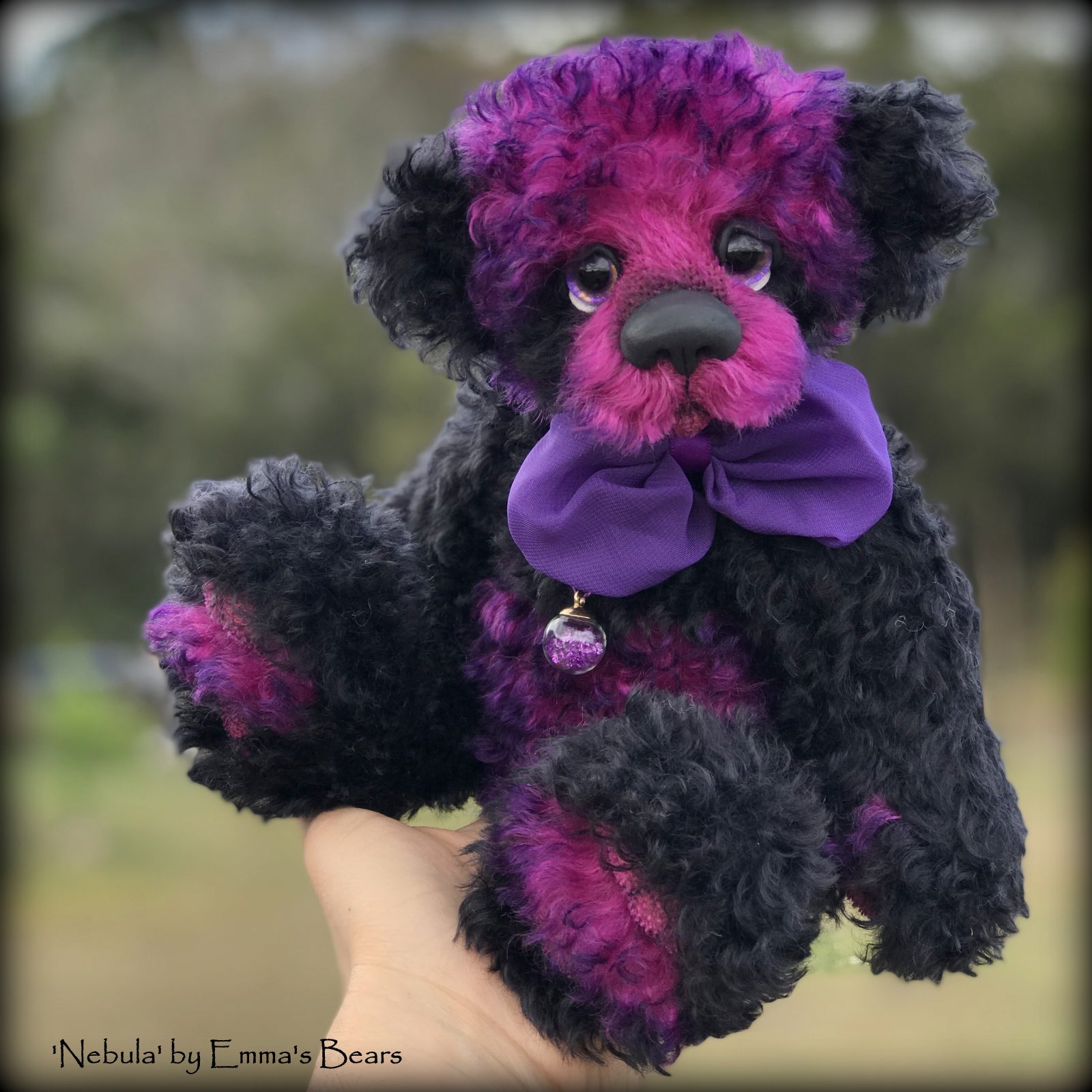 Sable - Black curly Kid Mohair