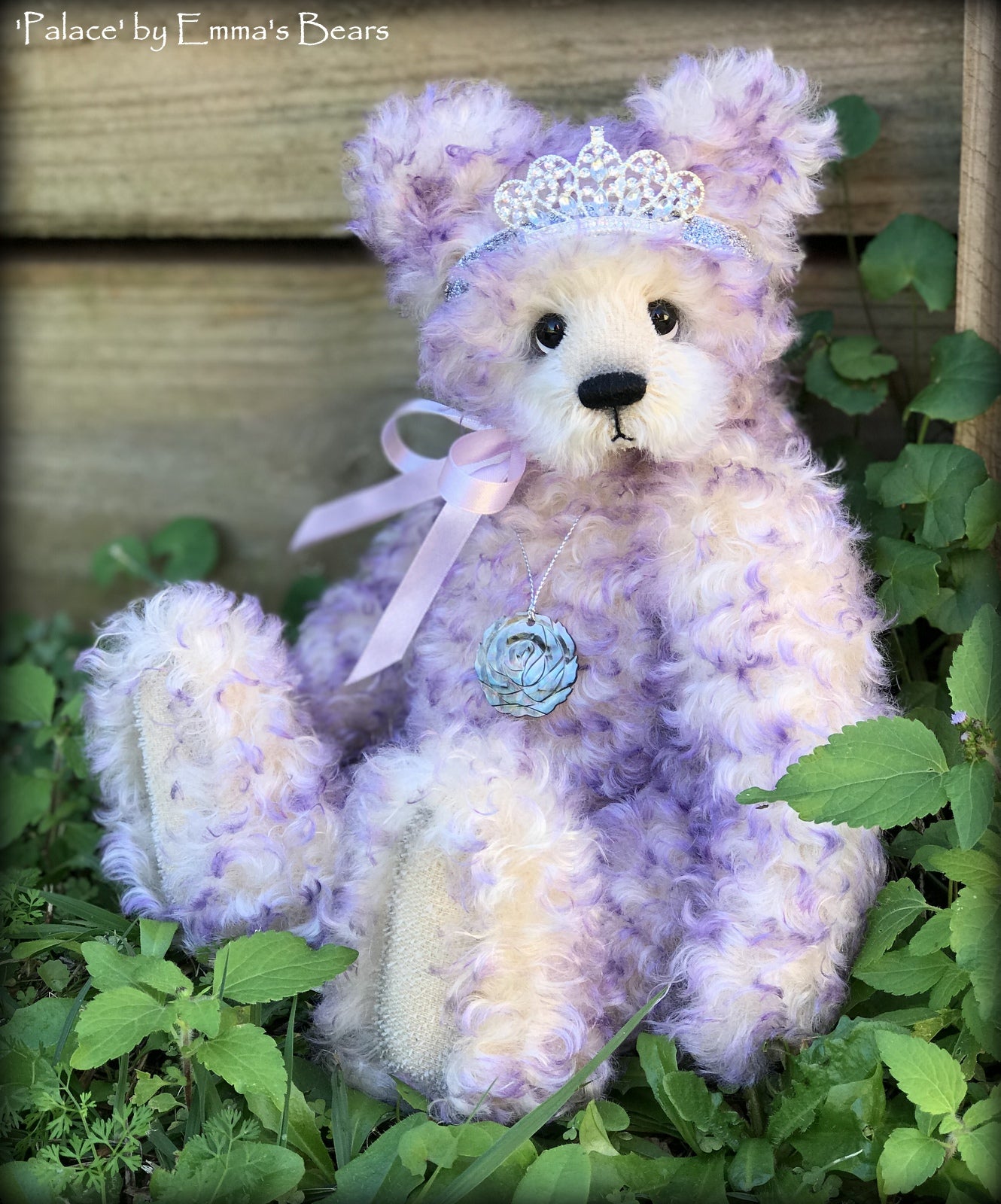 Palace - 14" curly kid mohair Artist Bear by Emmas Bears - OOAK