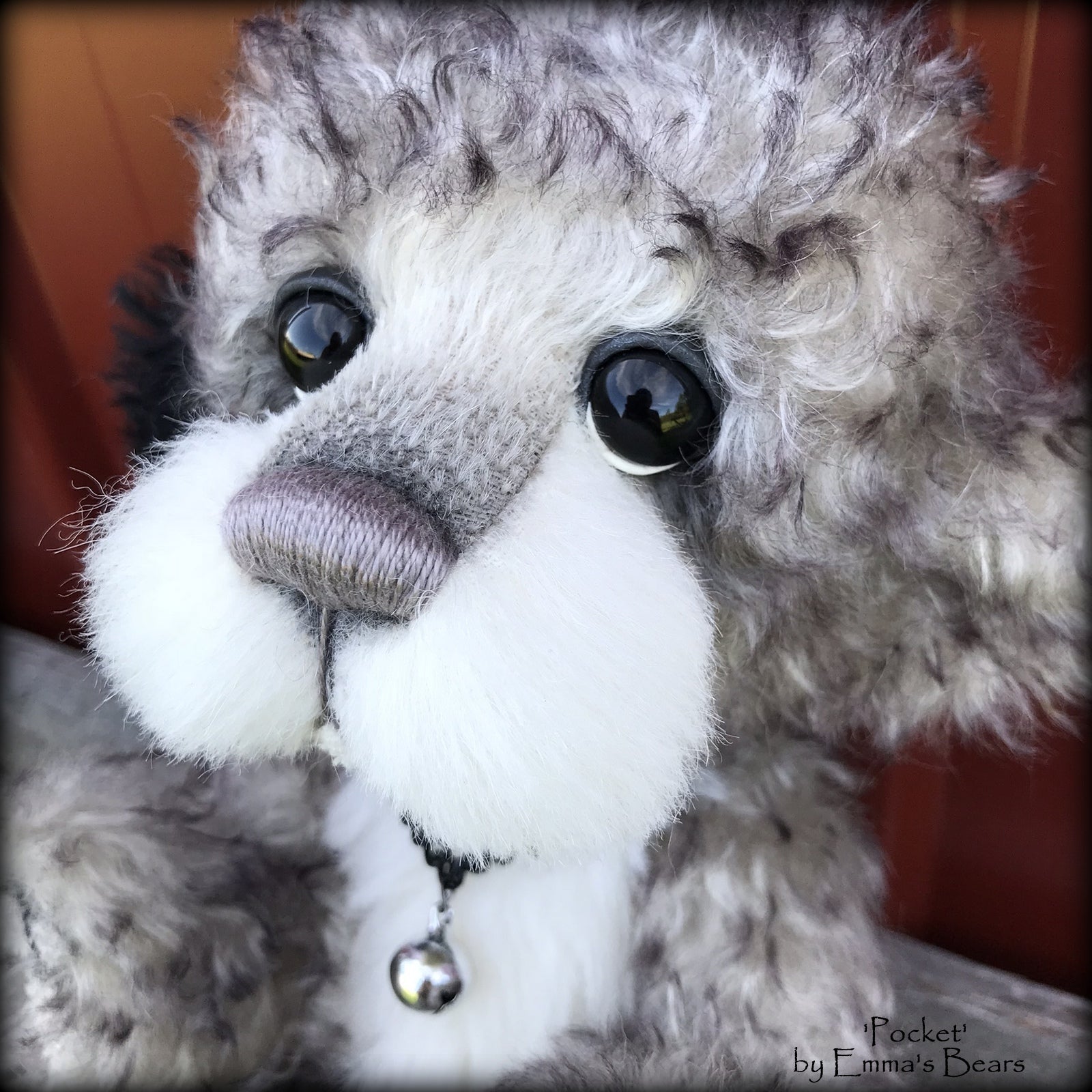 Pocket - 9" Mohair and alpaca artist bear by Emma's Bears - OOAK