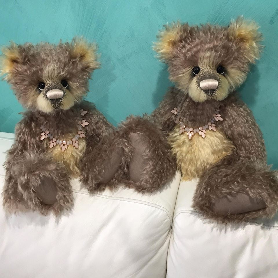 Solstice - 16" mohair artist panda bear by Emmas Bears - OOAK