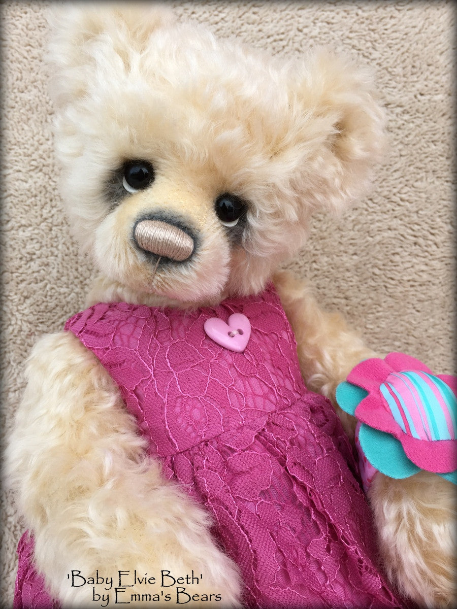 Baby Elvie Beth - 14in MOHAIR Premmie Artist Bear by Emmas Bears - OOAK