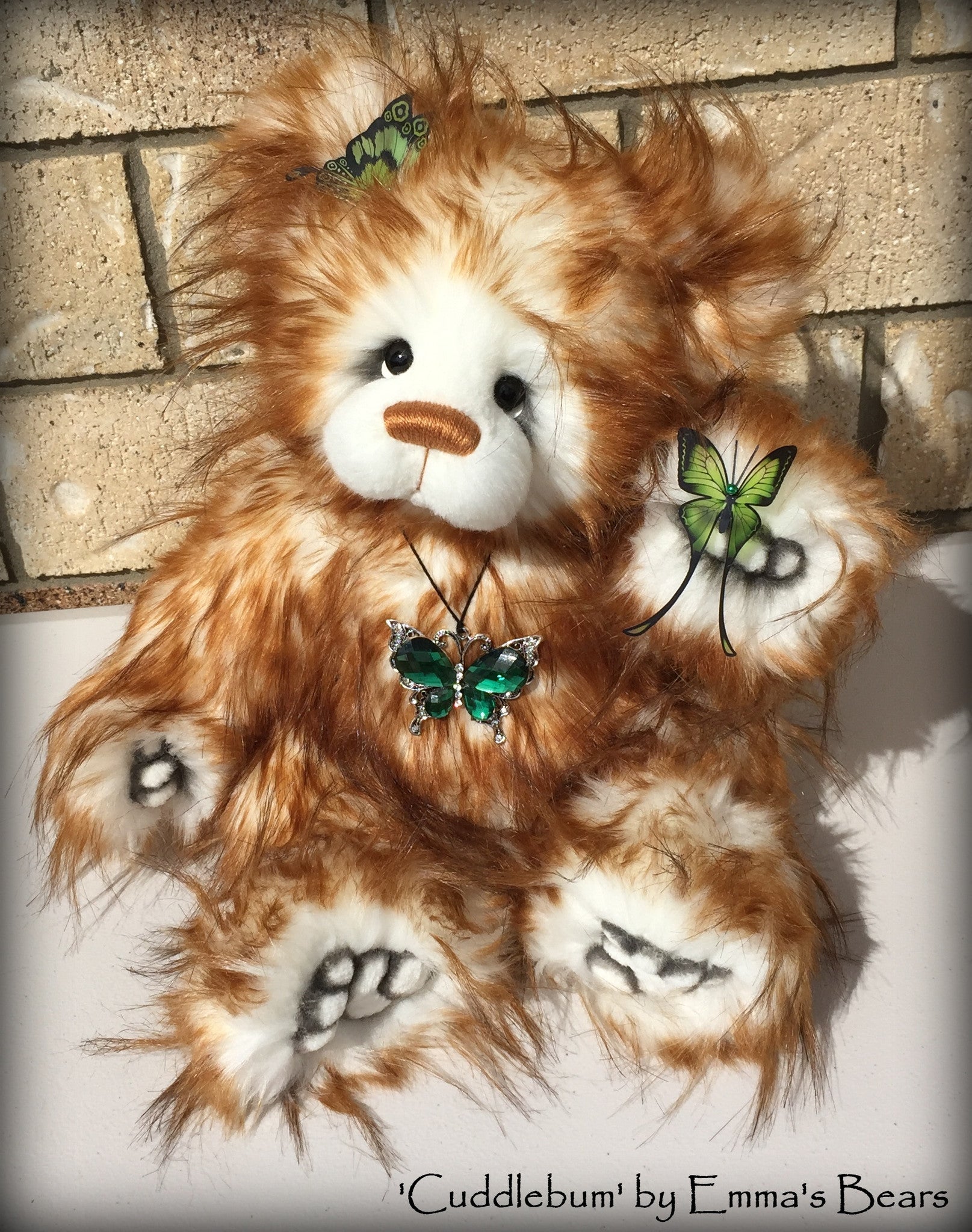 Cuddlebum - 17IN super fluffy artist bear by Emmas Bears - OOAK