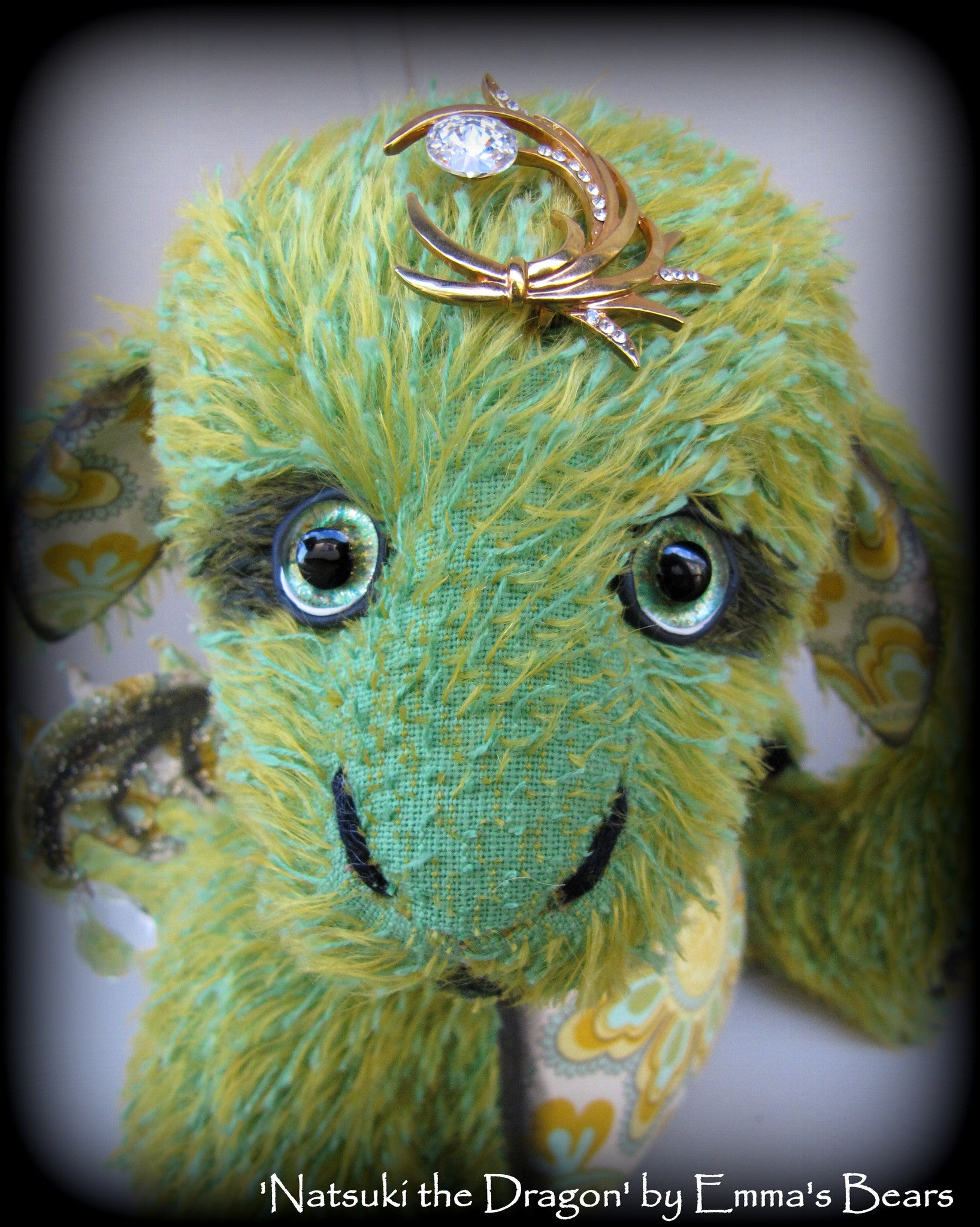 Natsuki DRAGON - 15in MOHAIR Artist Baby Dragon by Emmas Bears - OOAK