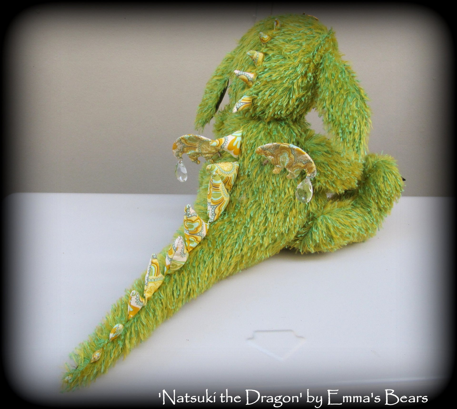 Natsuki DRAGON - 15in MOHAIR Artist Baby Dragon by Emmas Bears - OOAK