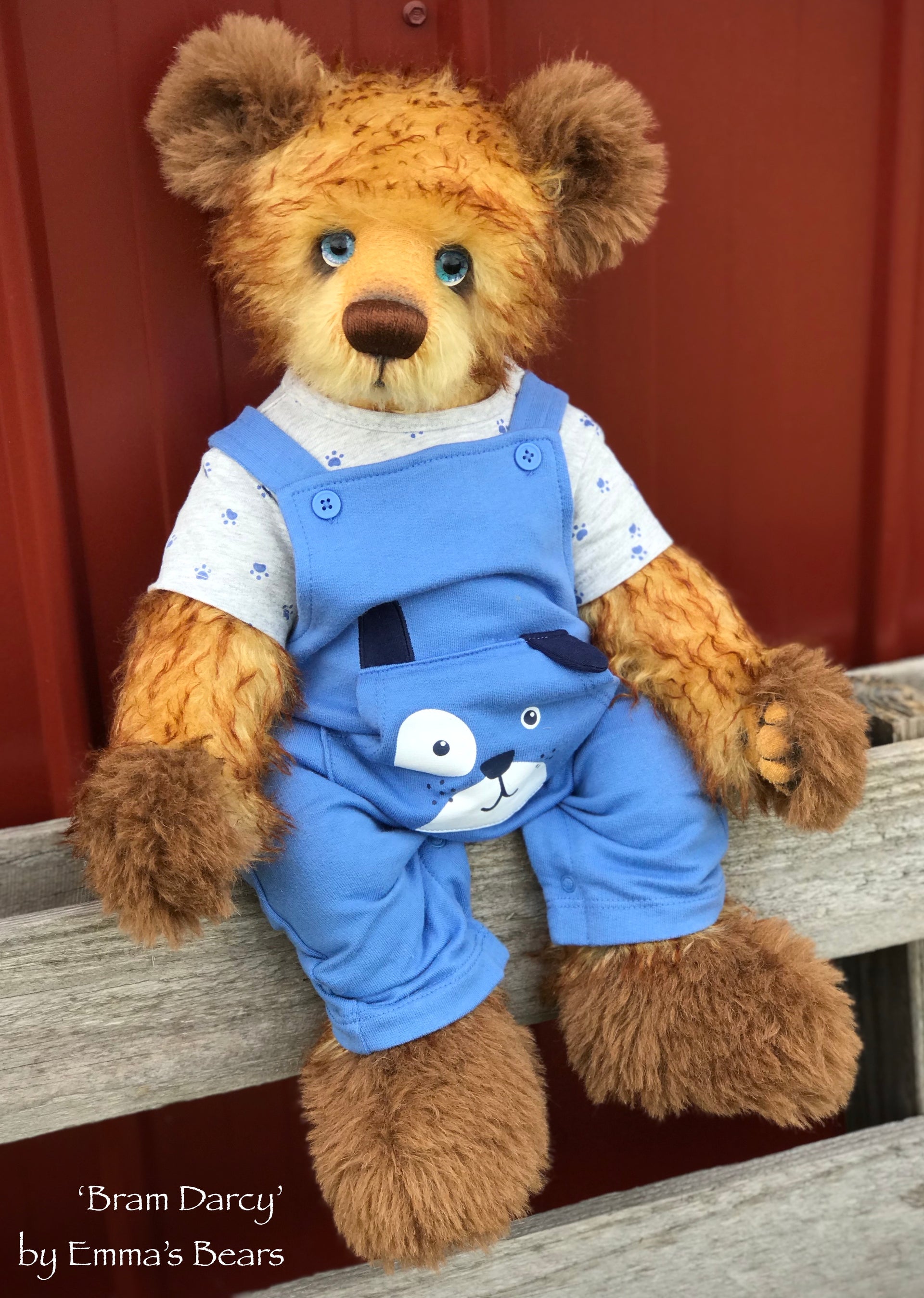 Bram Darcy - 21" Mohair and Alpaca Toddler Artist Bear by Emma's Bears - OOAK