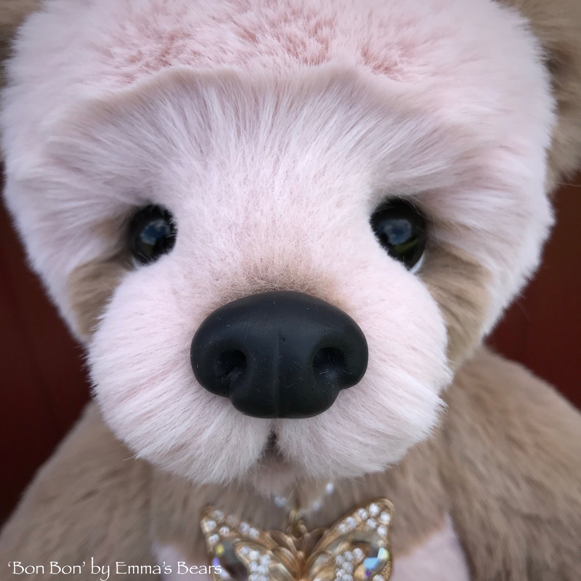 Bon Bon - 12" Faux Fur Artist Panda Bear by Emma's Bears - OOAK