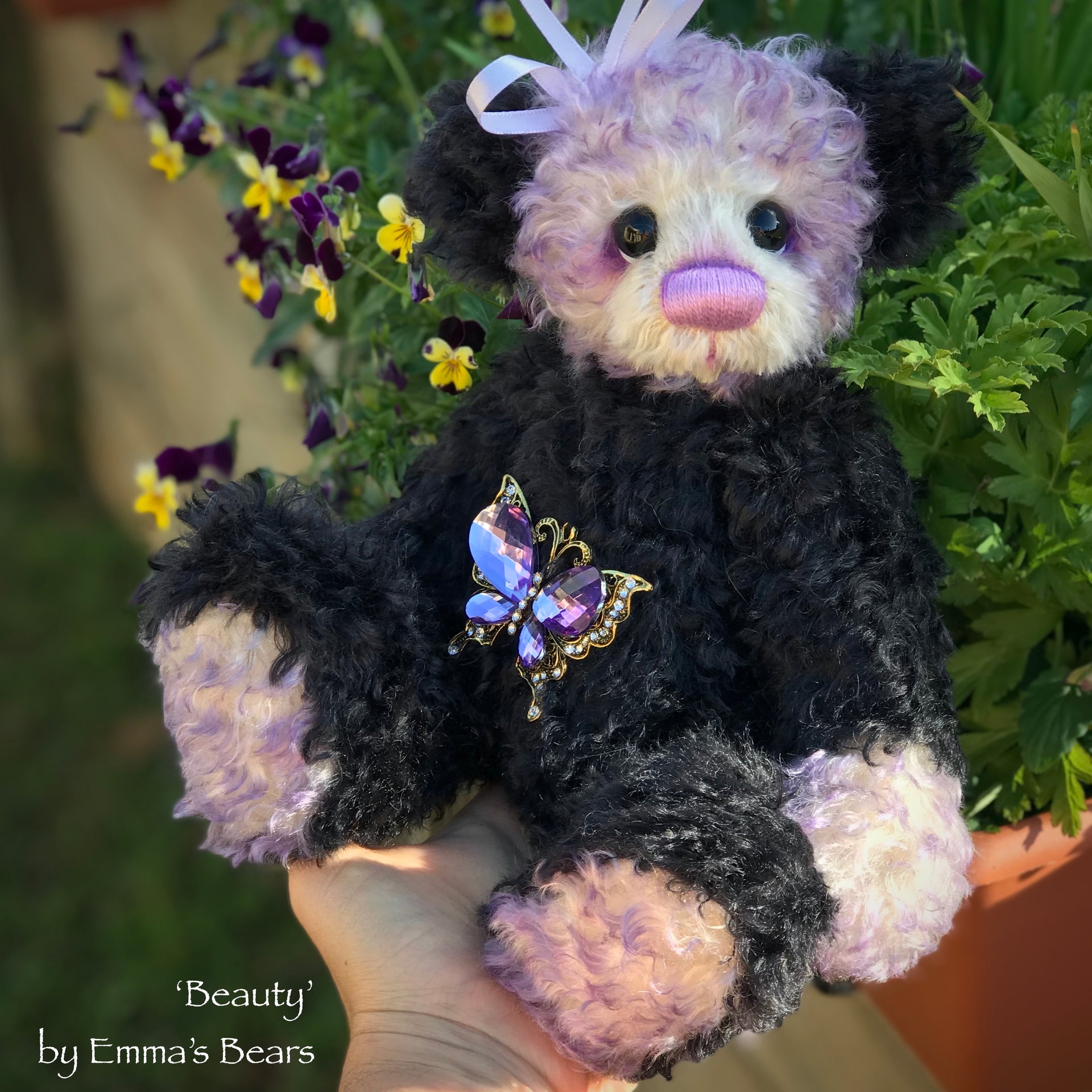 Beauty - 12" Kid Mohair Artist Bear by Emma's Bears - OOAK