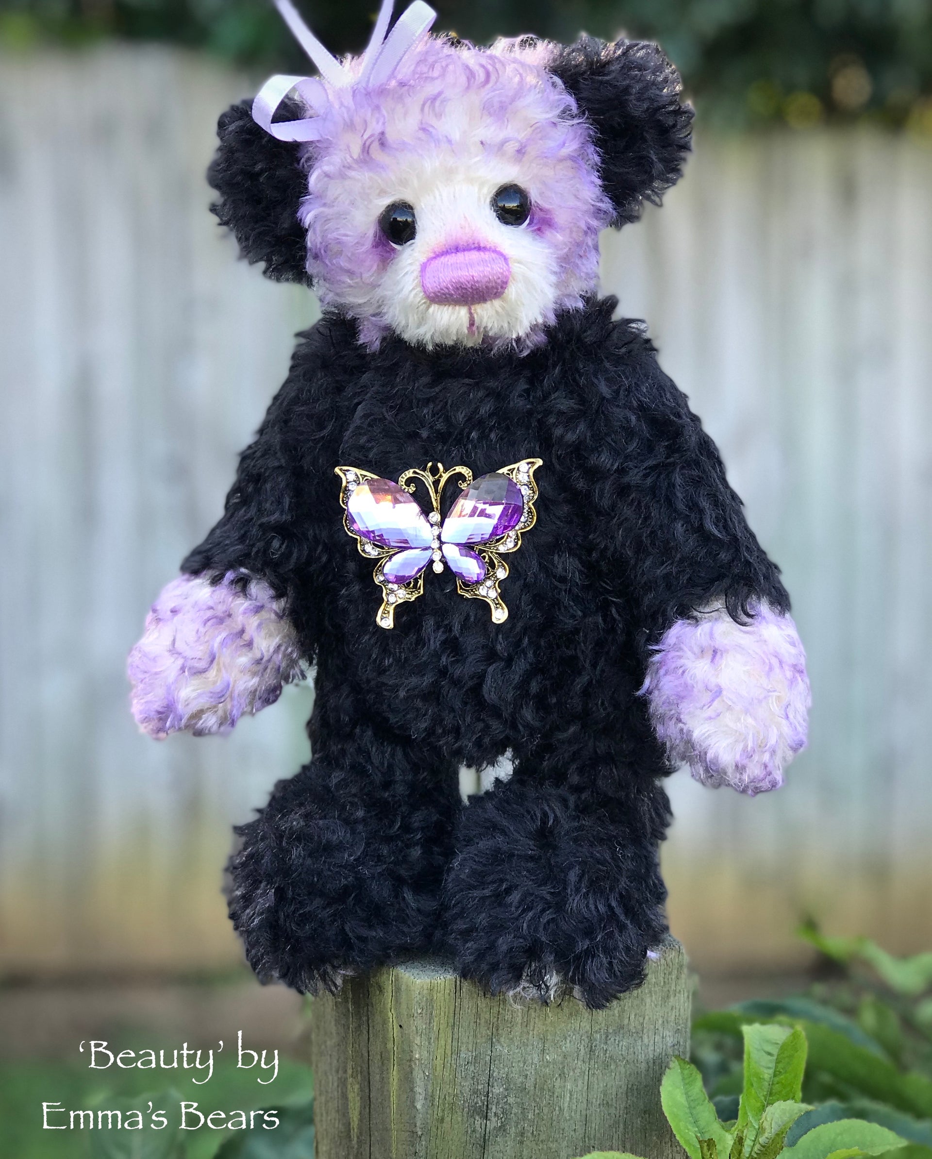 Beauty - 12" Kid Mohair Artist Bear by Emma's Bears - OOAK