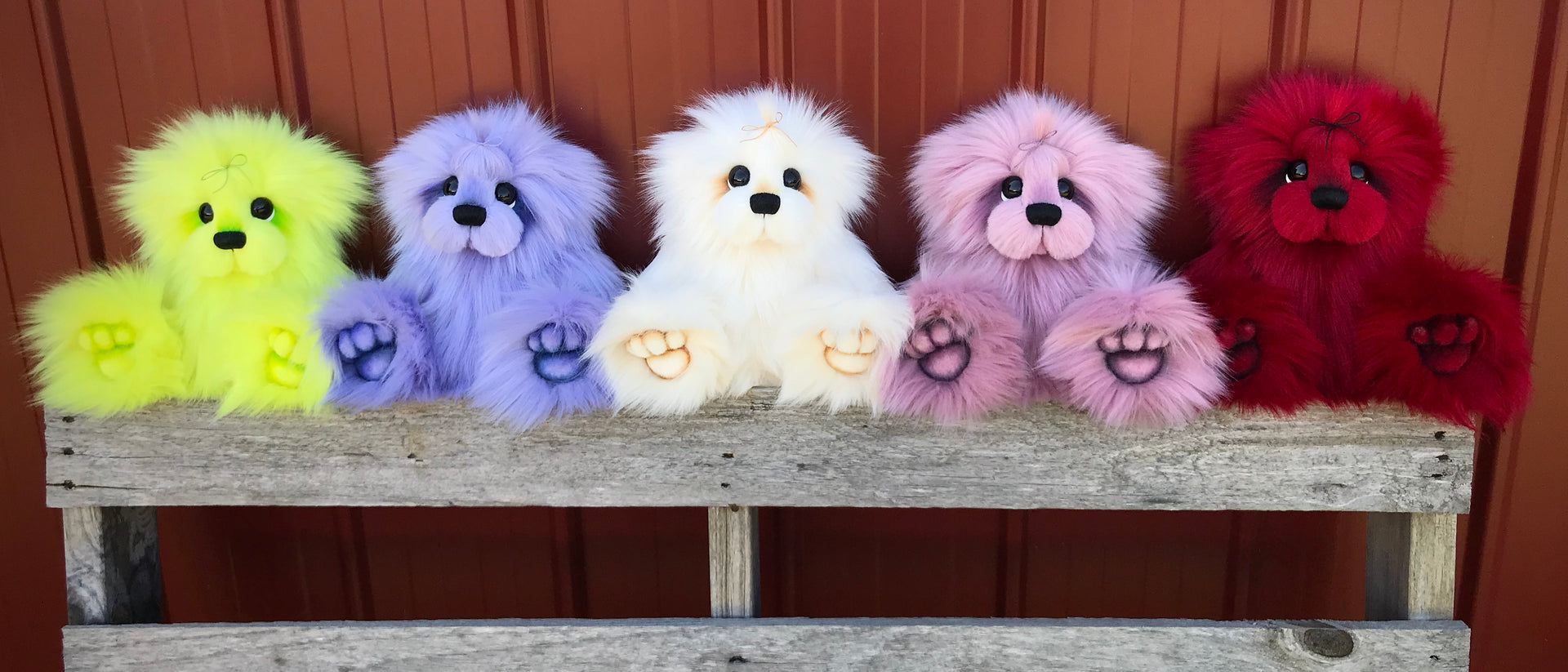 Lavender Fudge - 13" faux fur Artist Bear by Emma's Bears - OOAK