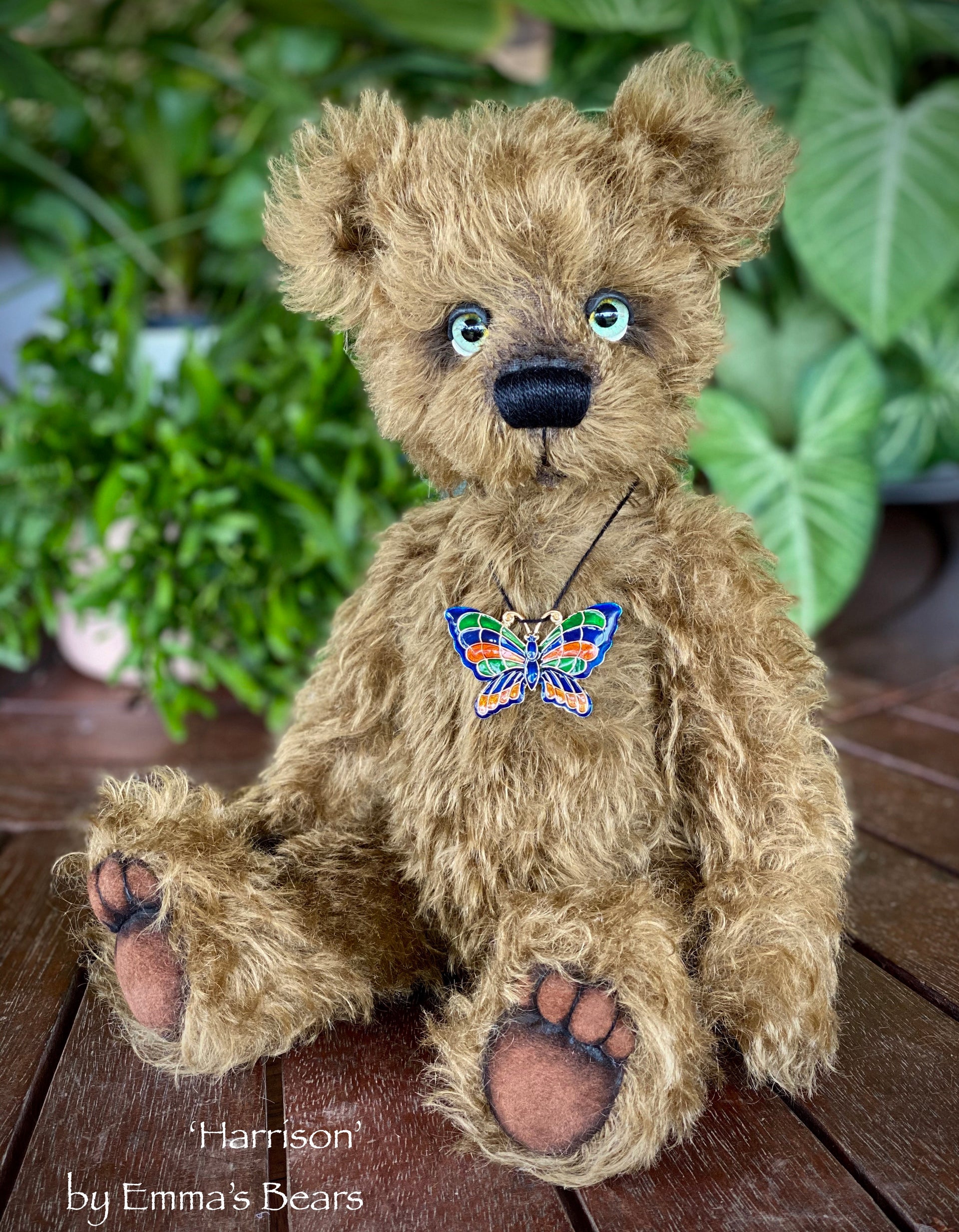 Collaboration Bear: Harrison - 13" handmade mohair artist bear- OOAK