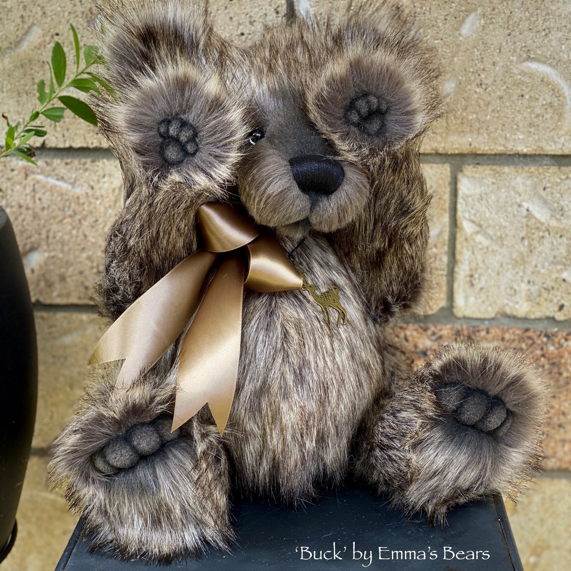 Buck - 17" faux fur bear by Emmas Bears - OOAK