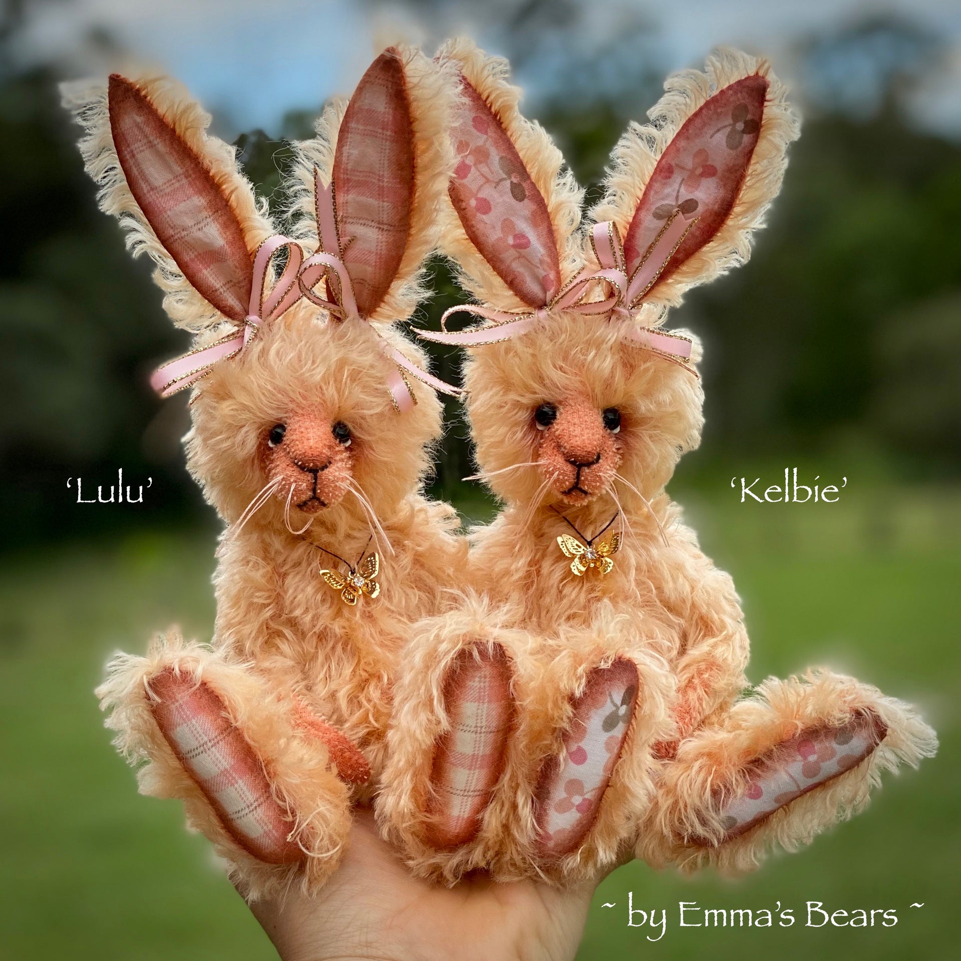 Kelbie - 8" Mohair Artist Bunny by Emma's Bears - OOAK