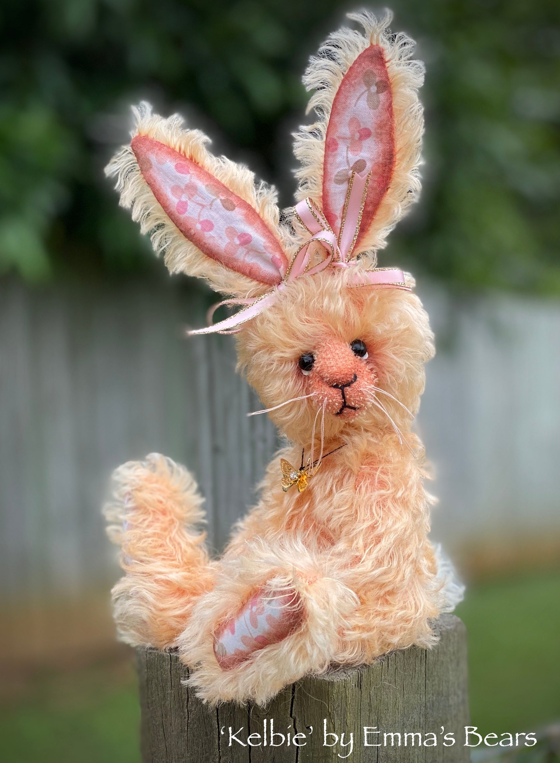 Kelbie - 8" Mohair Artist Bunny by Emma's Bears - OOAK