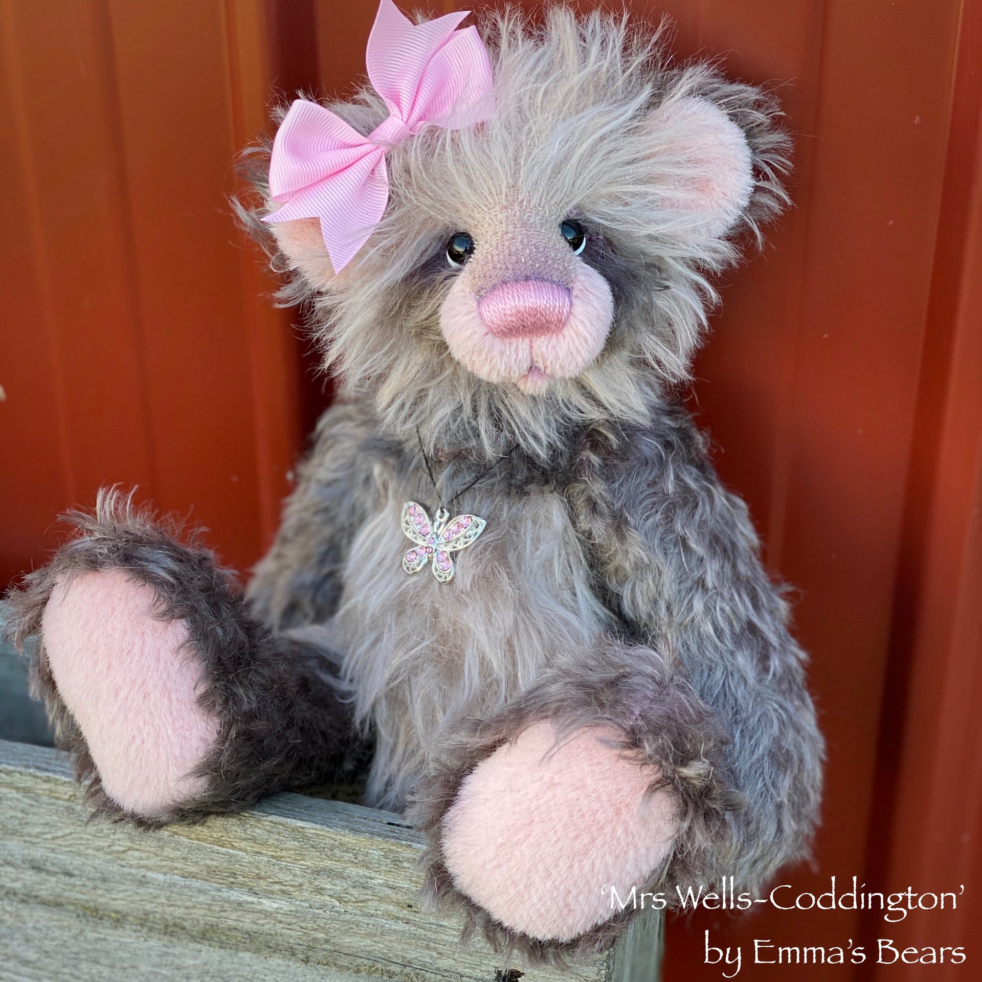 Mrs Wells-Coddington - 12" Mohair Artist Bear by Emma's Bears - OOAK