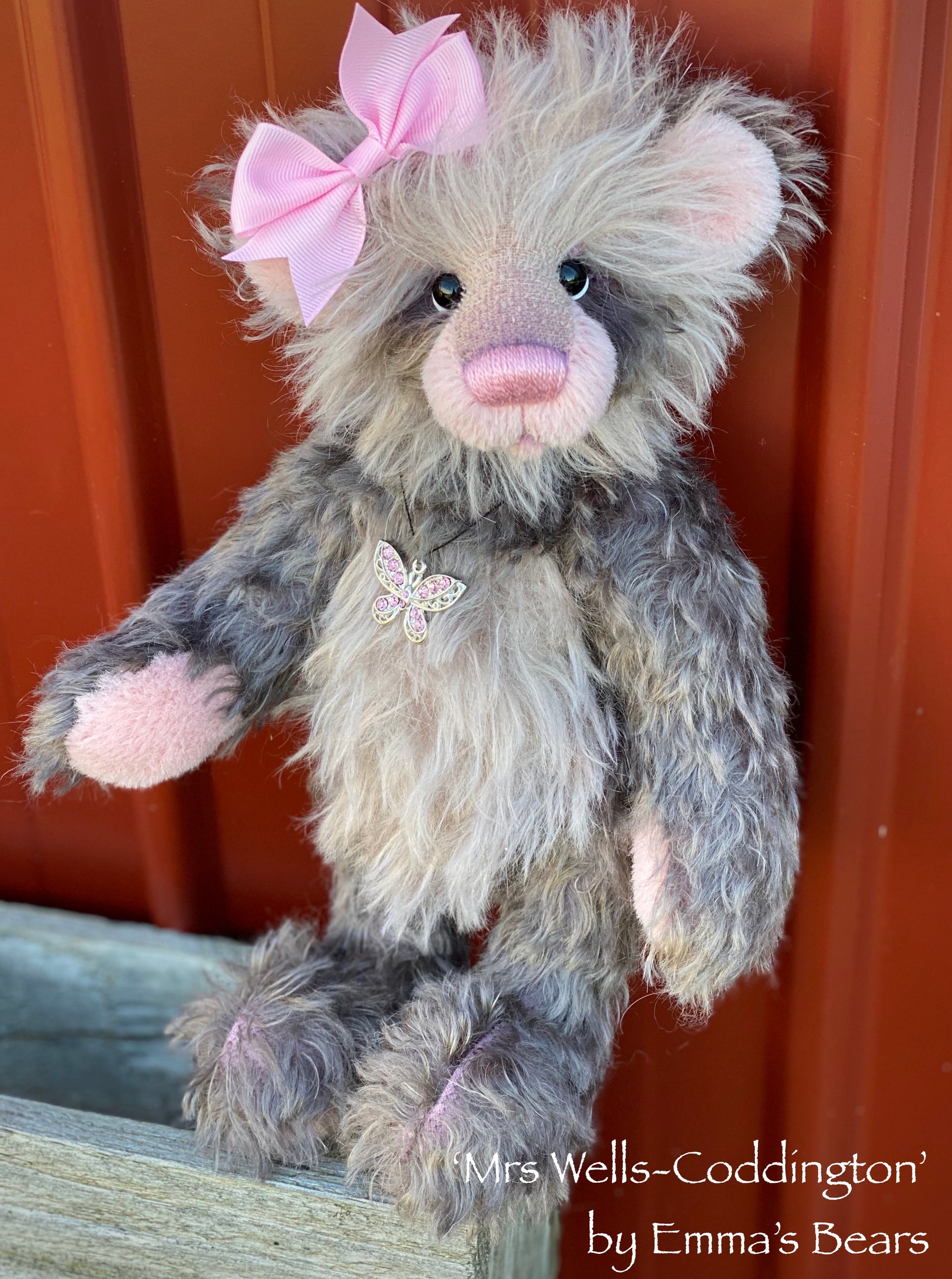 Mrs Wells-Coddington - 12" Mohair Artist Bear by Emma's Bears - OOAK