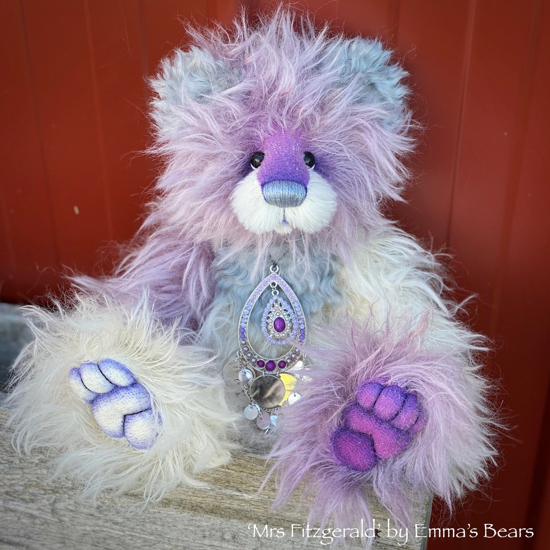 Mrs Fitzgerald - 12" Mohair Artist Bear by Emma's Bears - OOAK