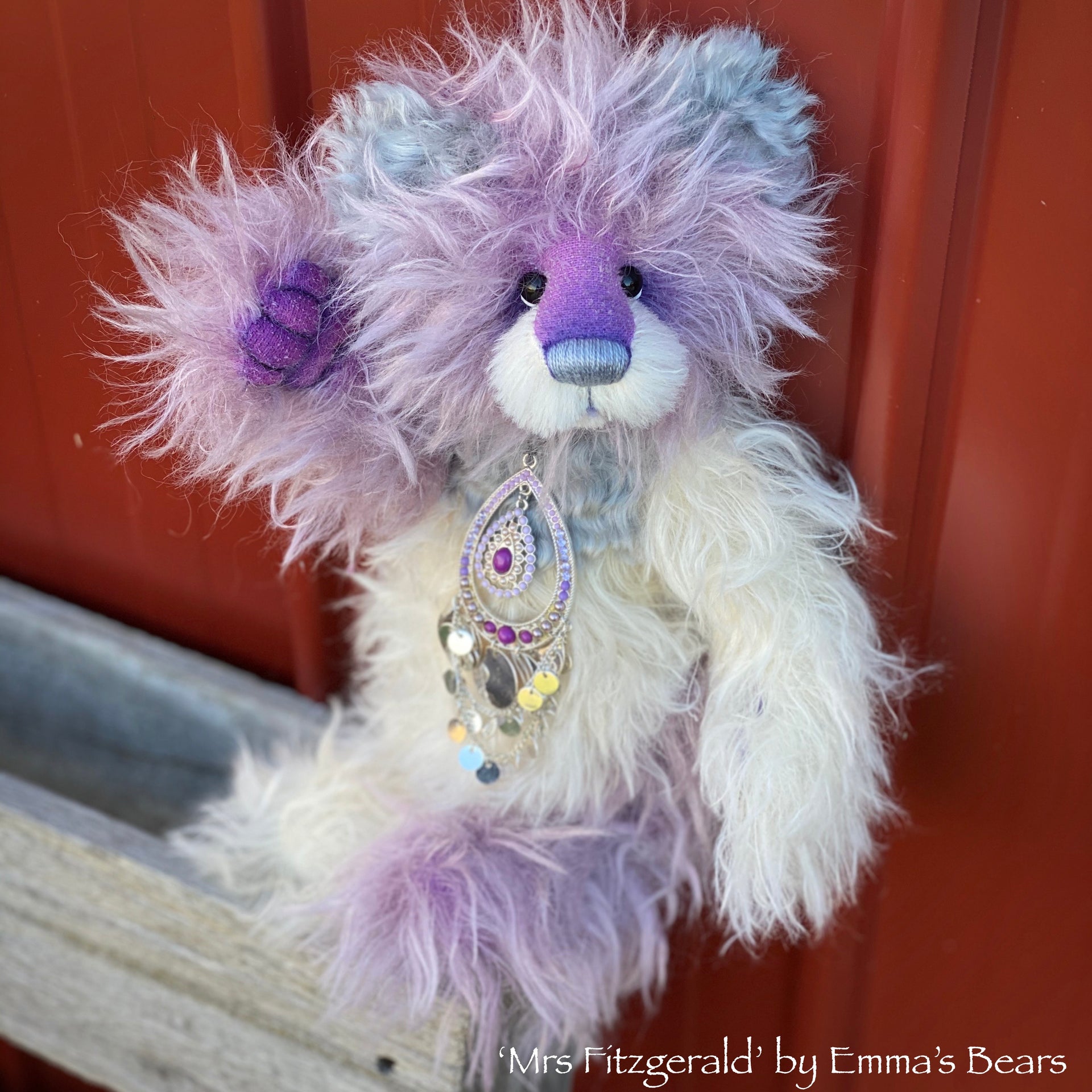 Mrs Fitzgerald - 12" Mohair Artist Bear by Emma's Bears - OOAK