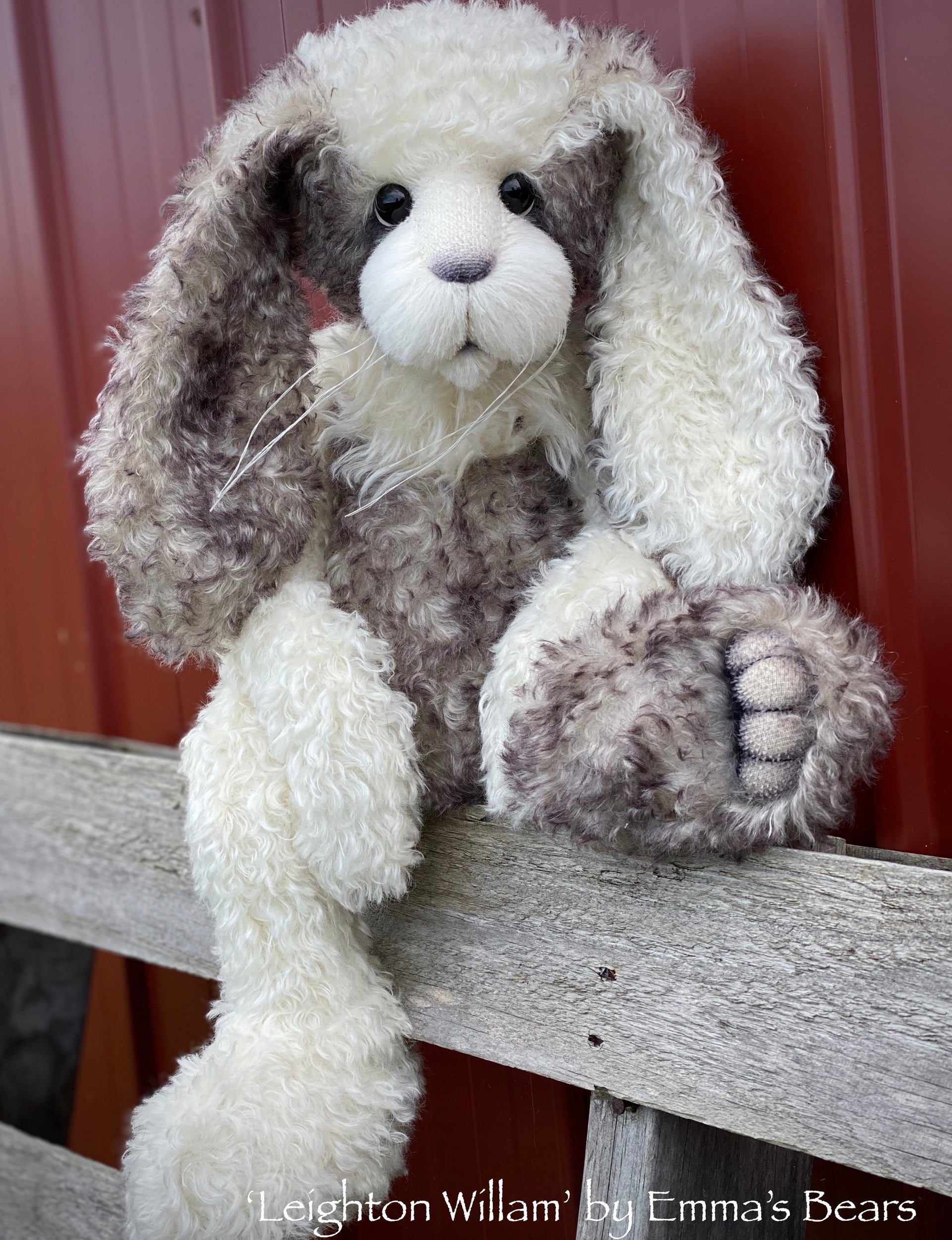 Leighton Willam - 21" Mohair and Alpaca Toddler Artist BUNNY by Emma's Bears - OOAK