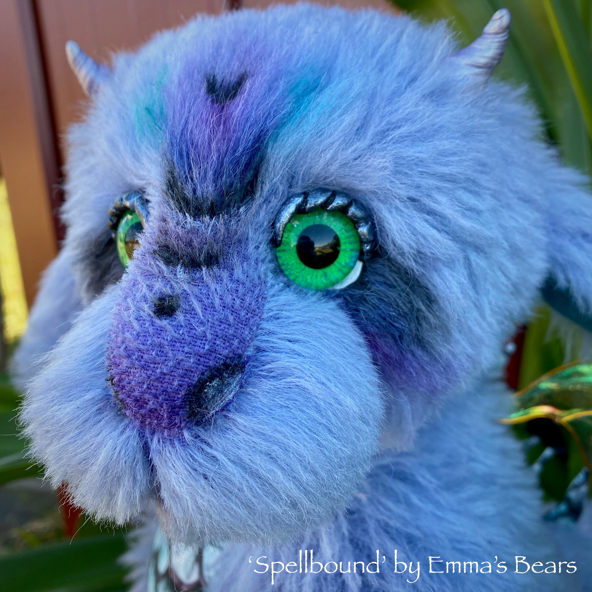 Spellbound - 15" hand dyed Artist Baby Dragon by Emmas Bears - OOAK