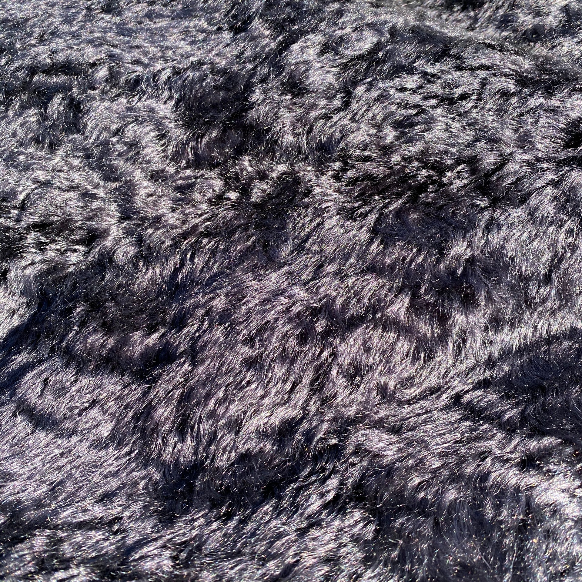 Sable - Black curly Kid Mohair