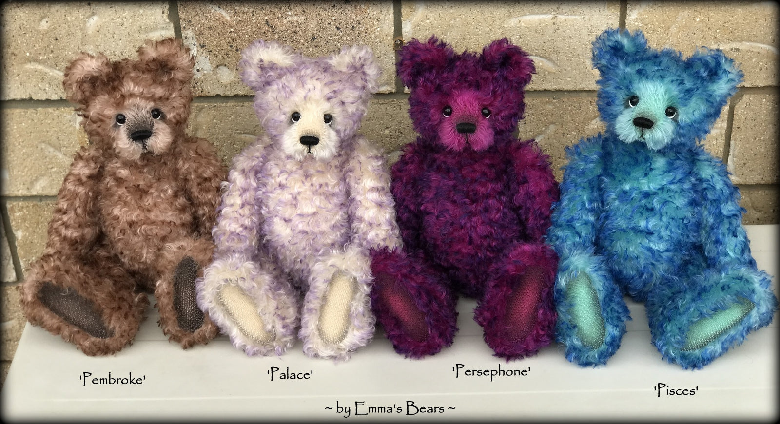 Palace - 14" curly kid mohair Artist Bear by Emmas Bears - OOAK