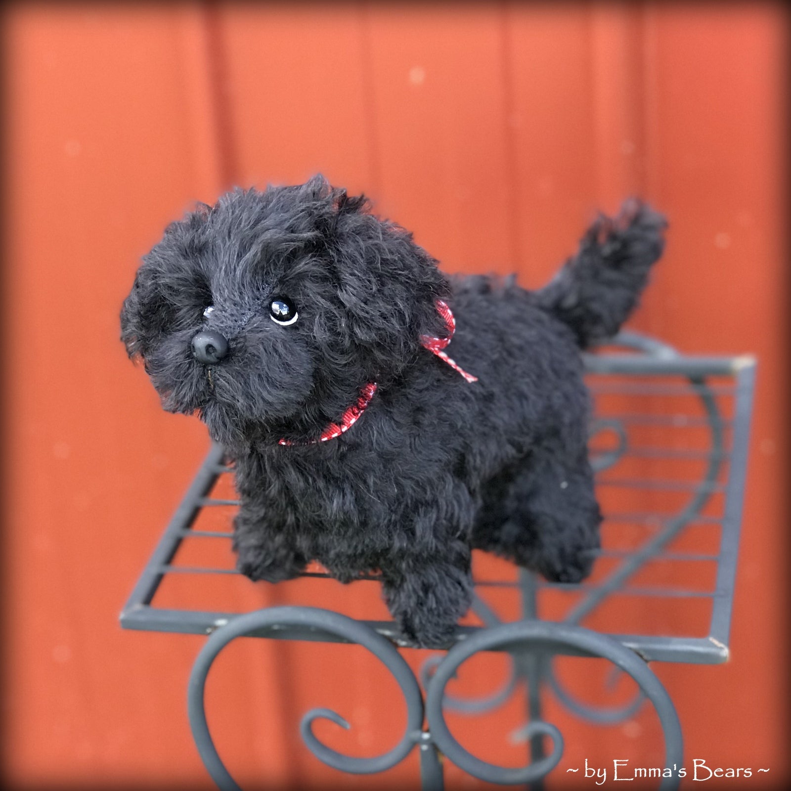 Sable - Black curly Kid Mohair