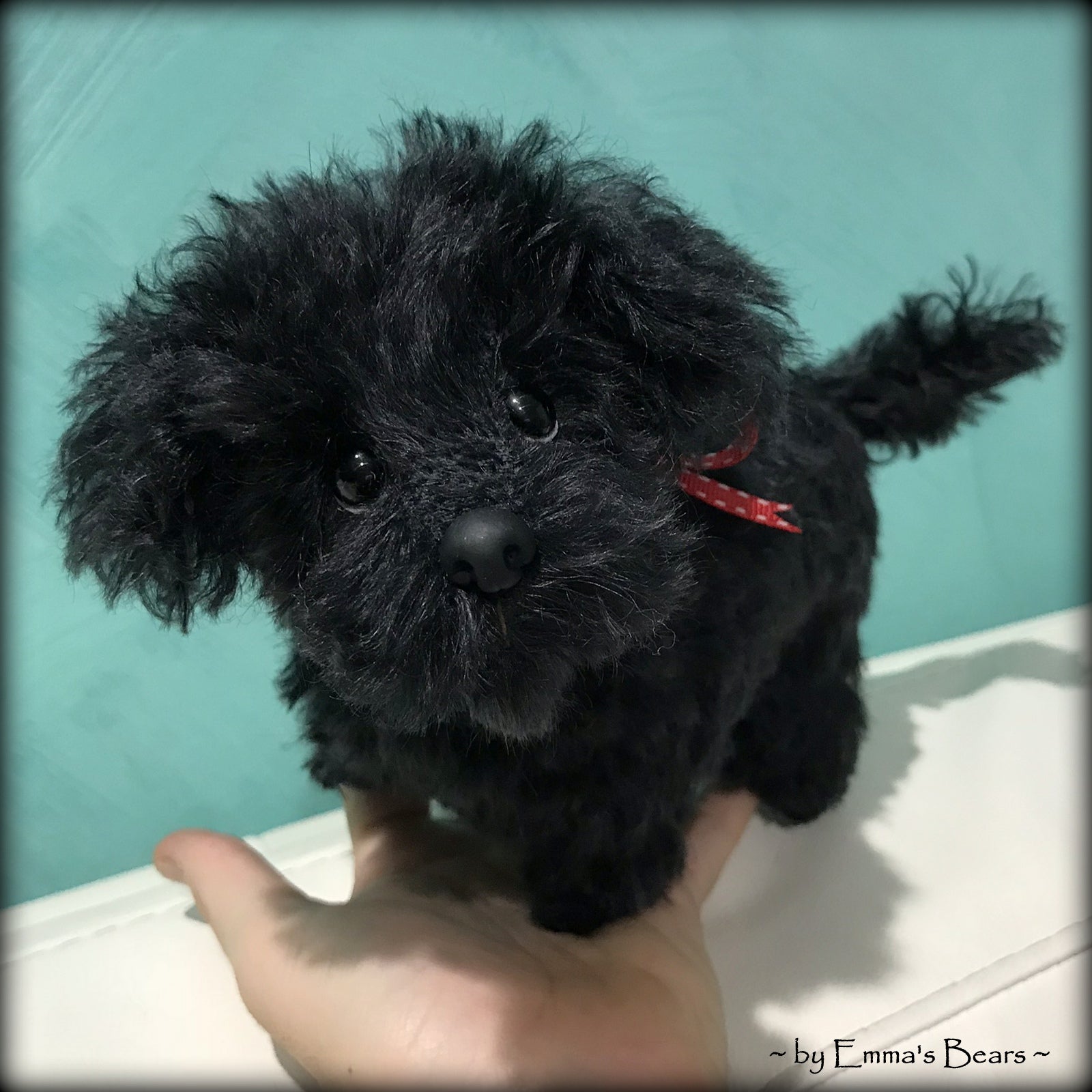 Sable - Black curly Kid Mohair