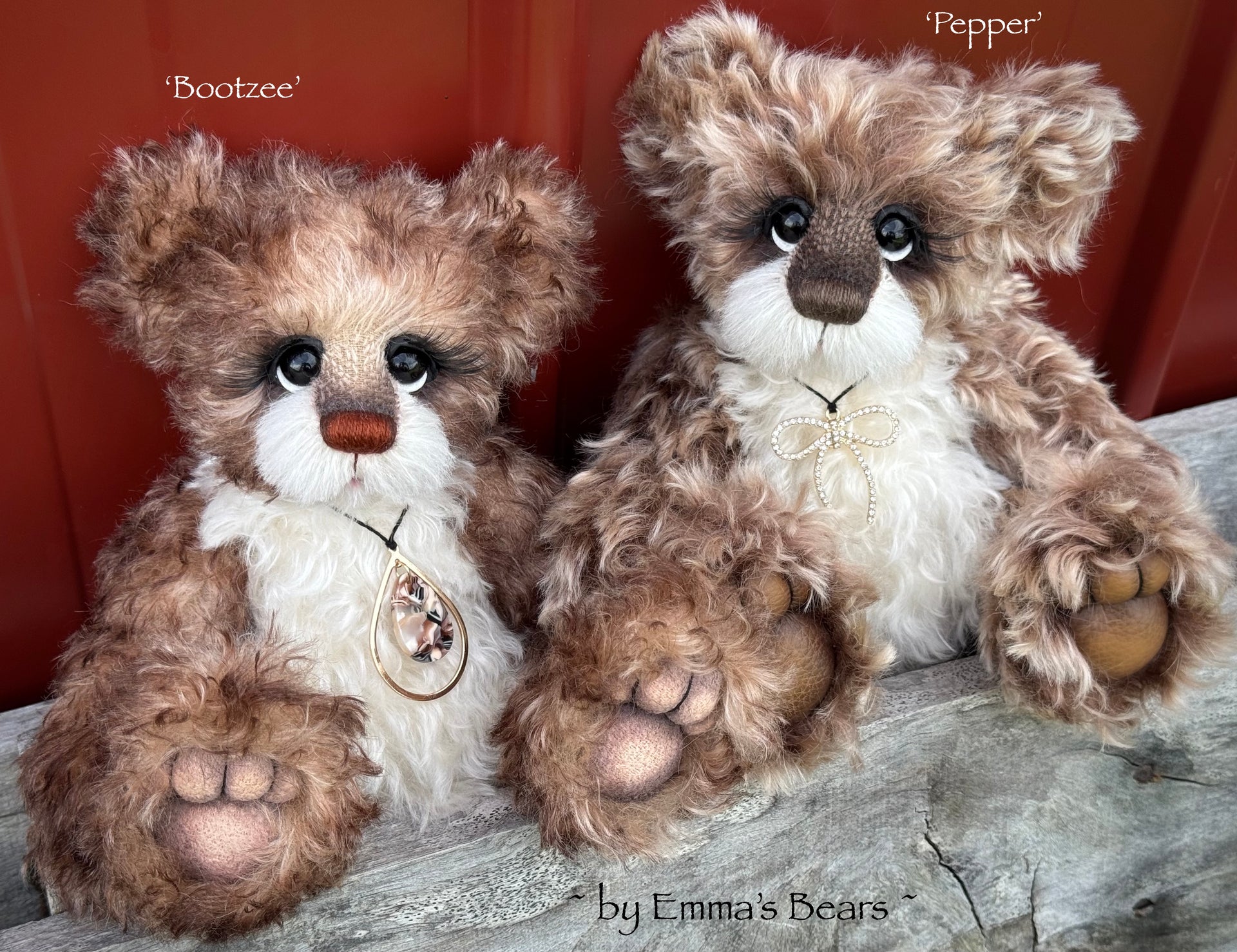 Pepper - 10" Frosted Mohair artist bear by Emma's Bears - OOAK