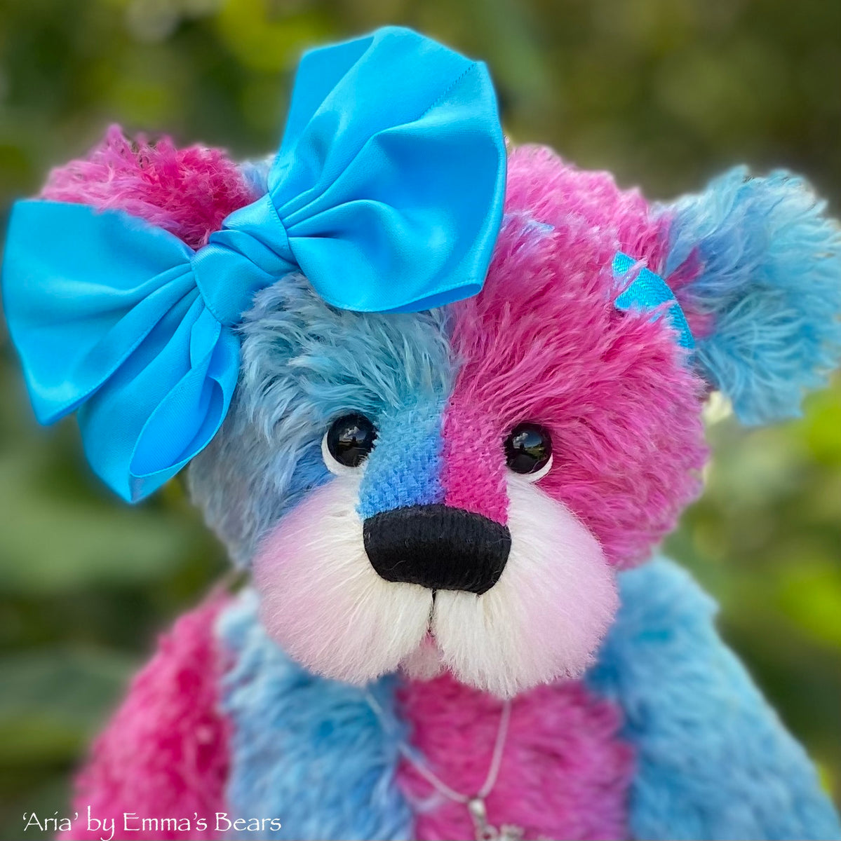 Aria - 13" Hand-dyed string mohair artist bear by Emma's Bears - OOAK ...