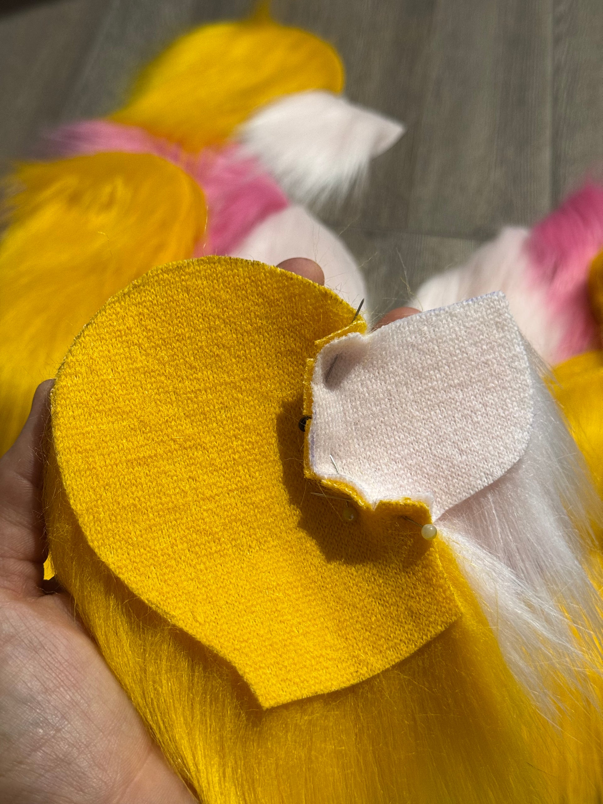 KITS - 15" Frangipani Sunshine faux fur bear