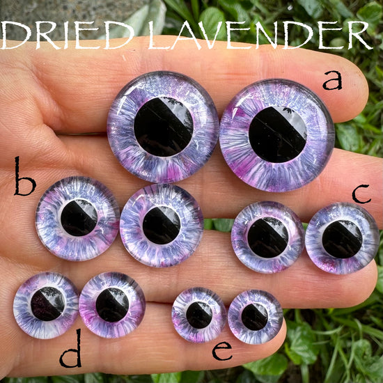 Hand Painted Eyes - Dried Lavender