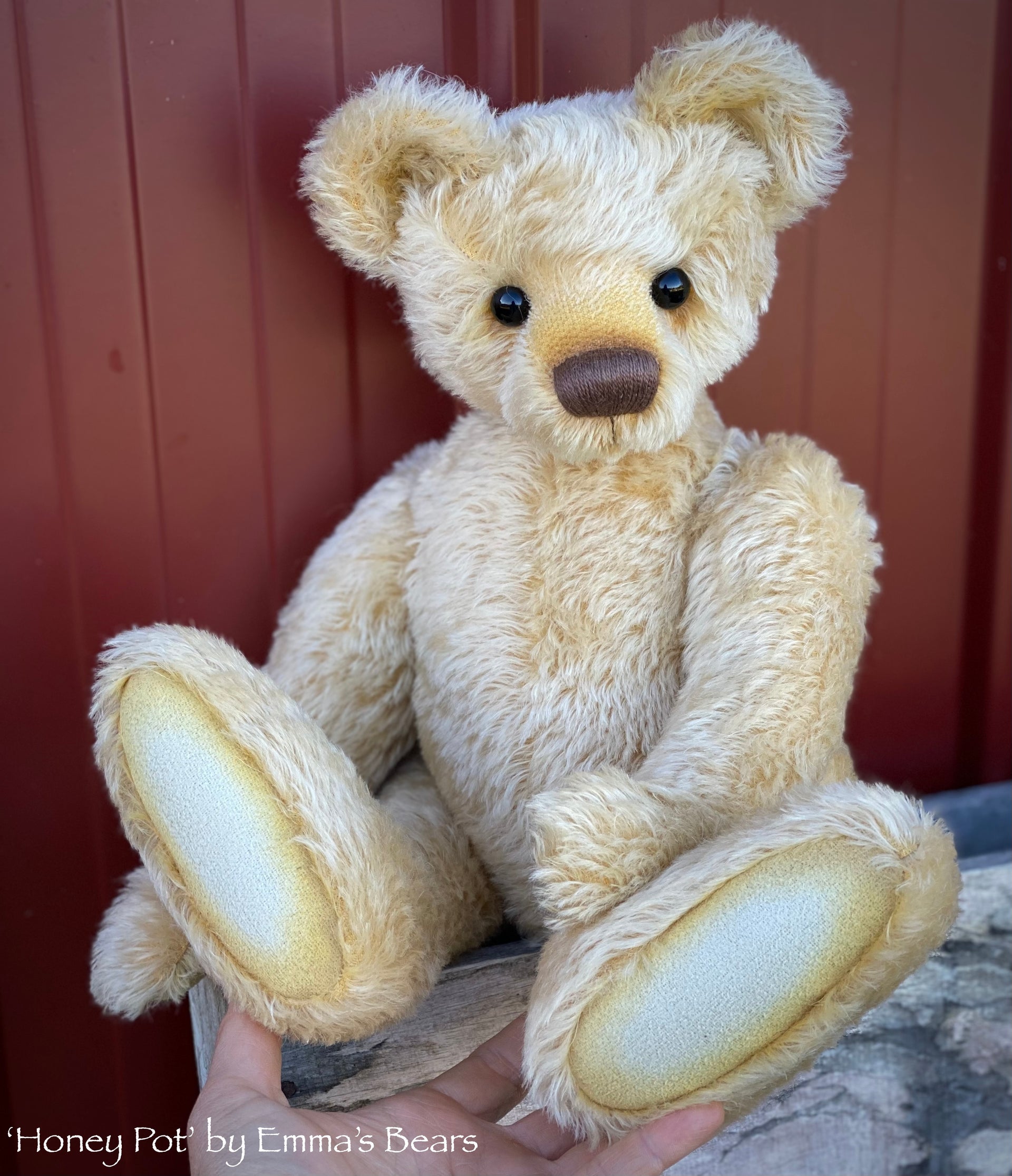 Honey Pot - 16" mohair artist bear by Emma's Bears  - OOAK