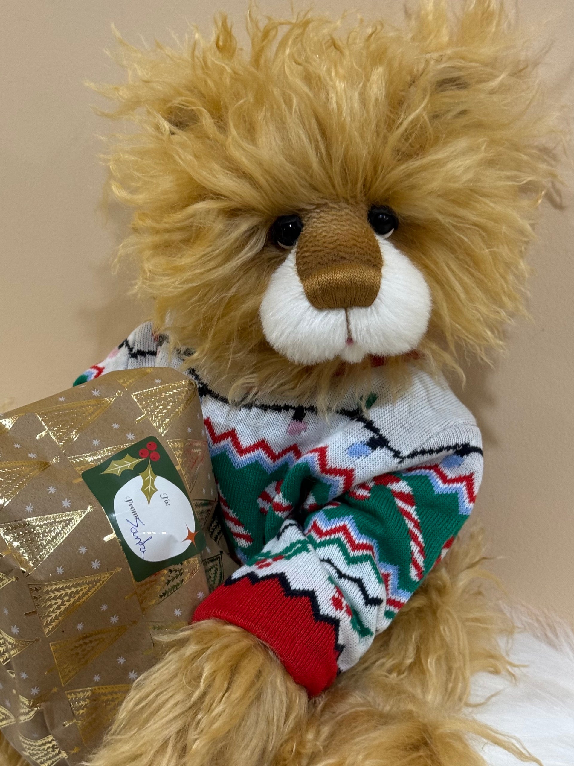 Frankincense Flurry - 22" Christmas 2025 Artist Bear by Emma's Bears - OOAK