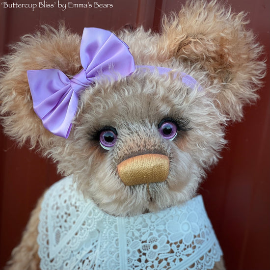 Buttercup Bliss - 23" Hand Dyed Curlylocks Mohair Artist Bear by Emma's Bears - OOAK