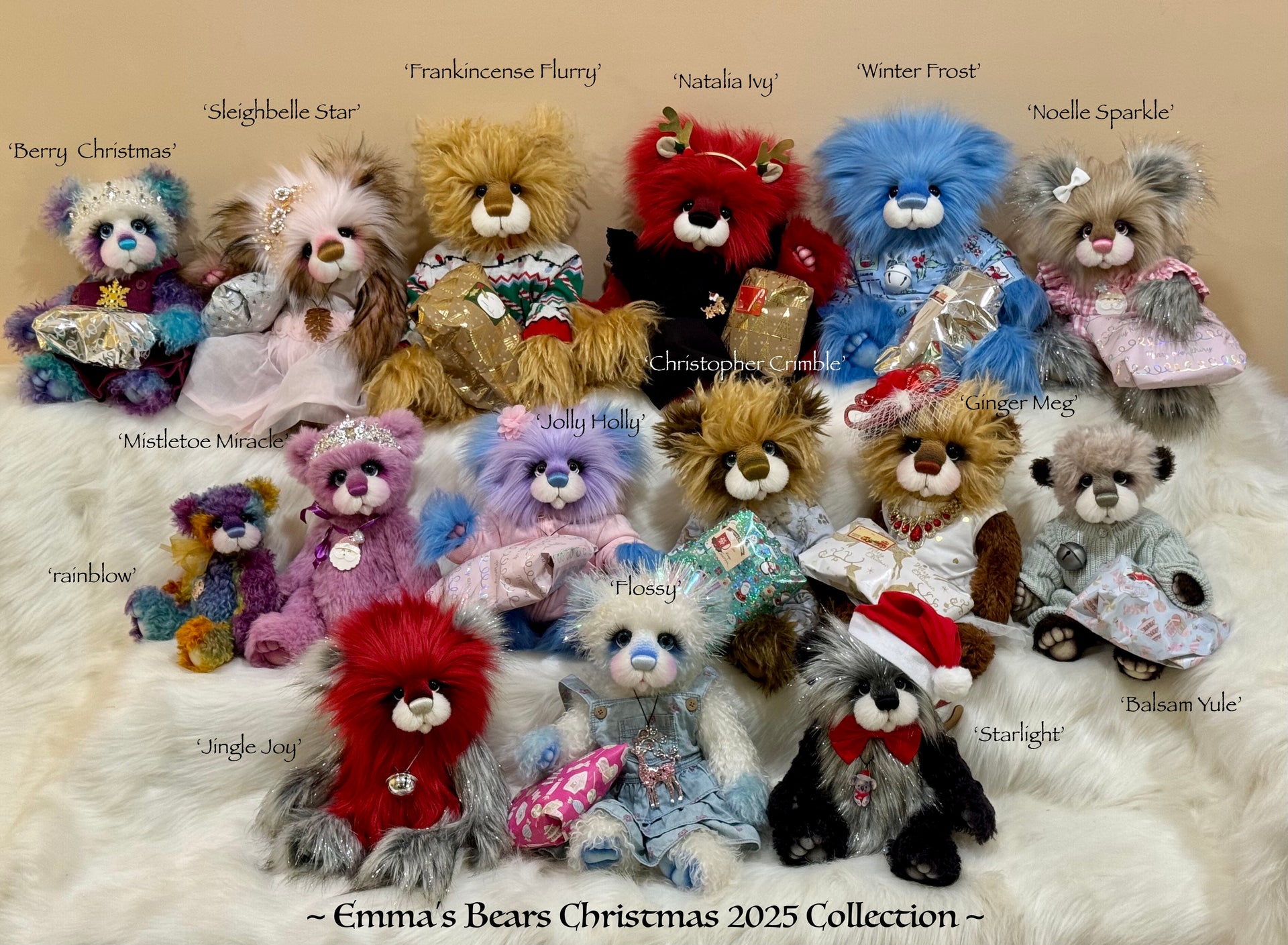 Natalia Ivy - 18" Christmas 2025 Artist Bear by Emma's Bears - OOAK