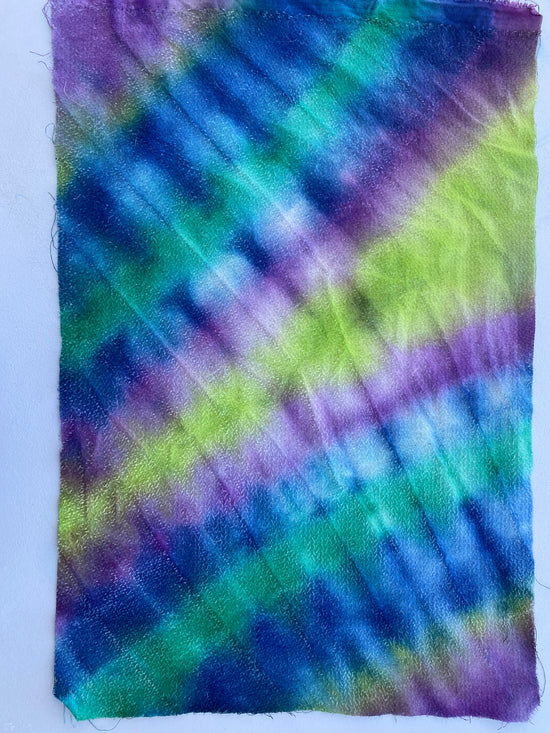 Cropped 3mm Super Sparse Mohair - Hand Dyed Last Light Tiedye - Fat 1/4m - OCT035