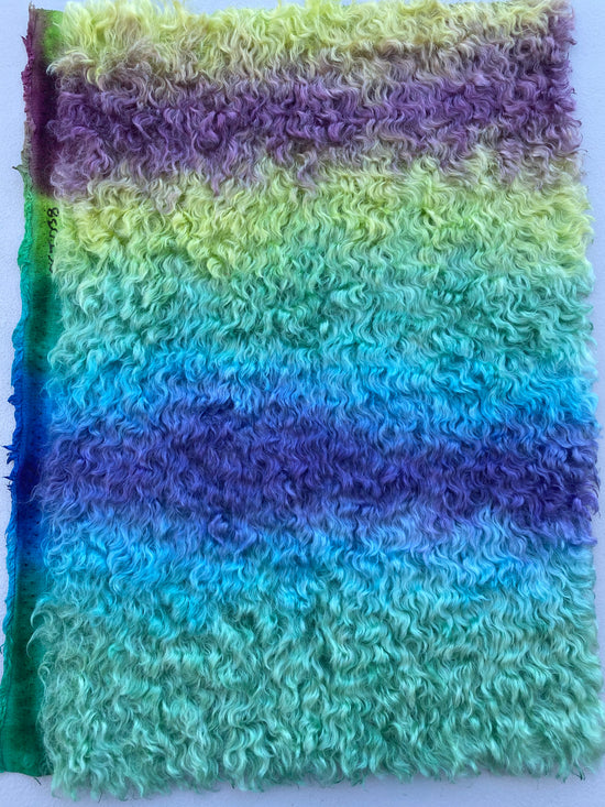 Curly Kid Mohair - Hand Dyed Fairy Garden - Fat 1/8m - OCT038
